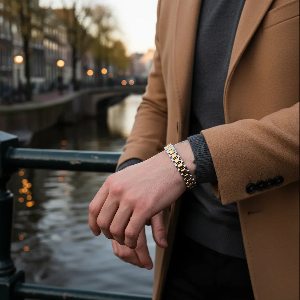 Rolex Bracelet (Silver/Gold)