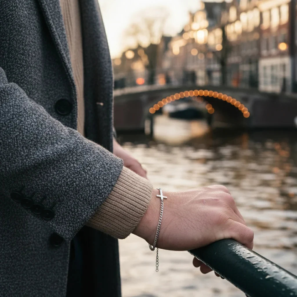 Cross Bracelet 2MM (silver)