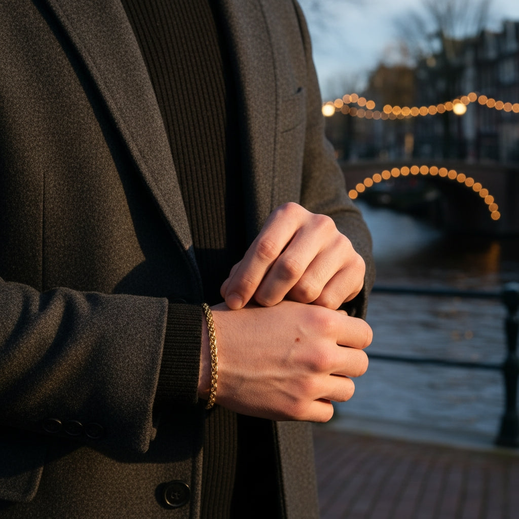 wheat Bracelet 5MM (gold)