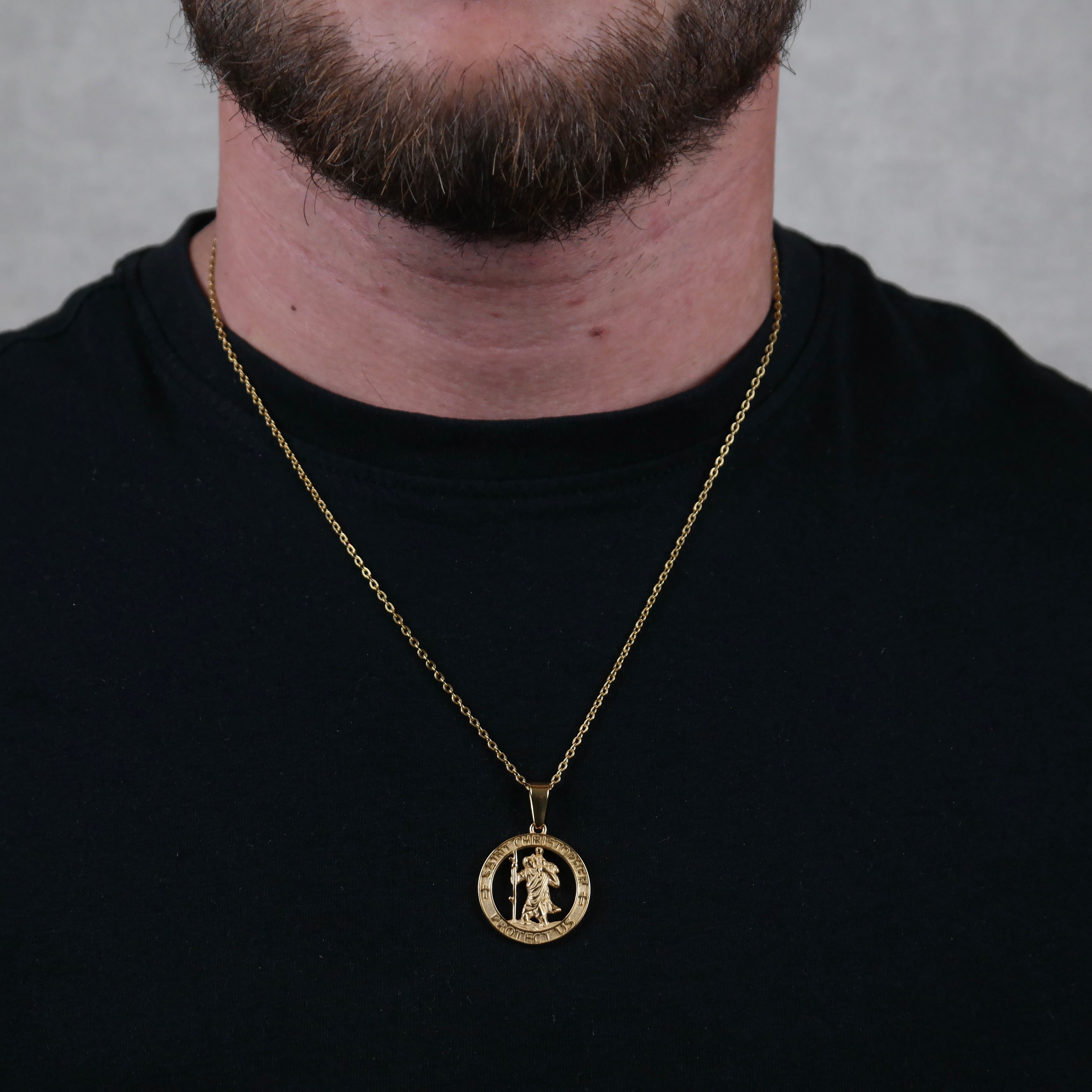 Saint Christopher Pendant (Gold)