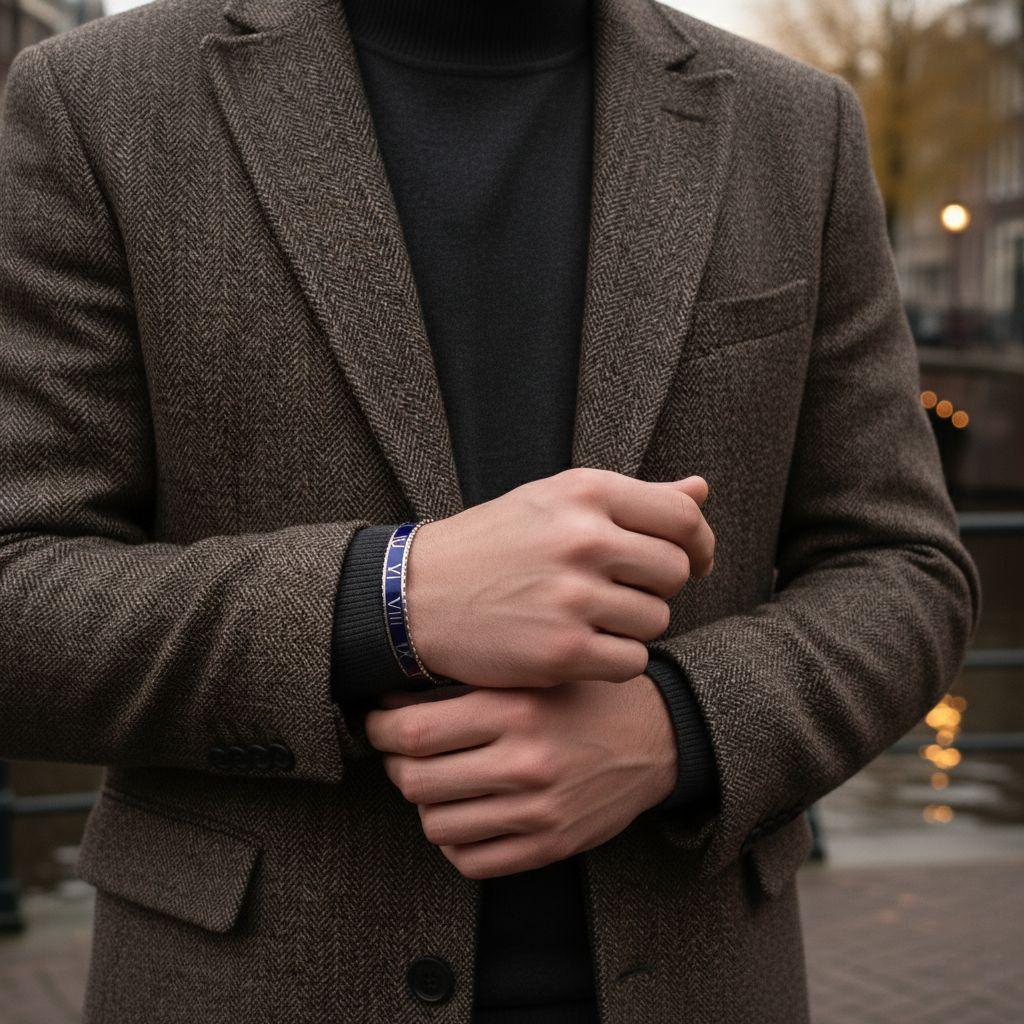 Rome Bracelet blue (Silver)