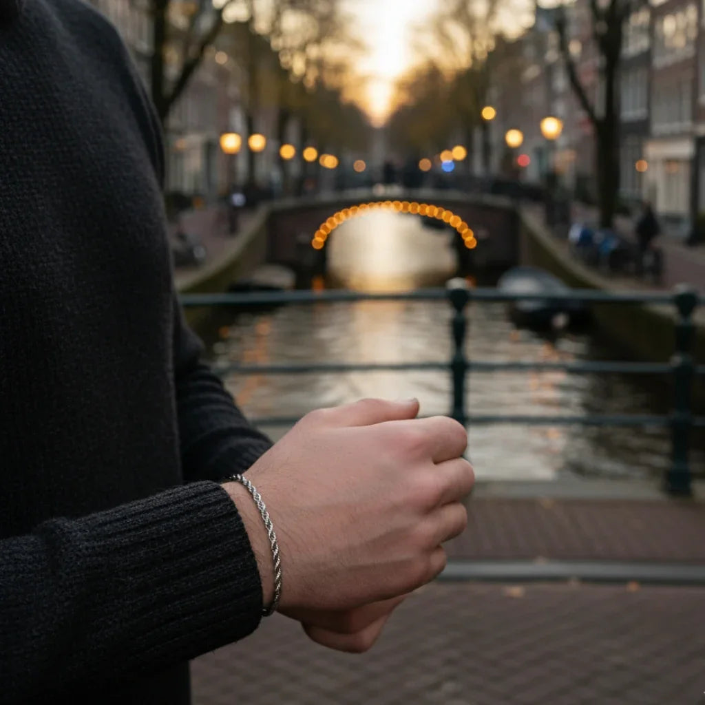 Rope Bracelet 3MM (Silver)