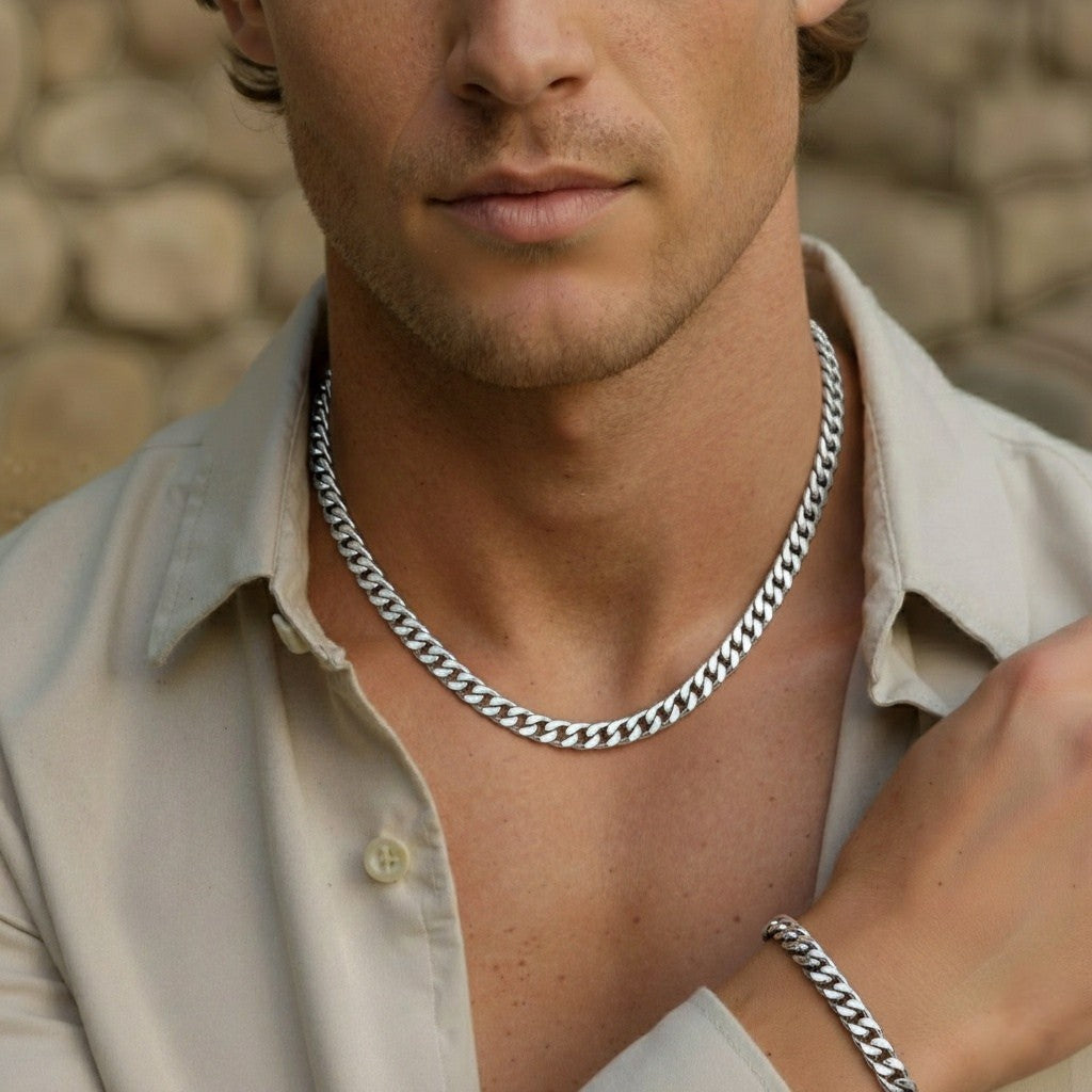 Cuban 8mm set (silver)