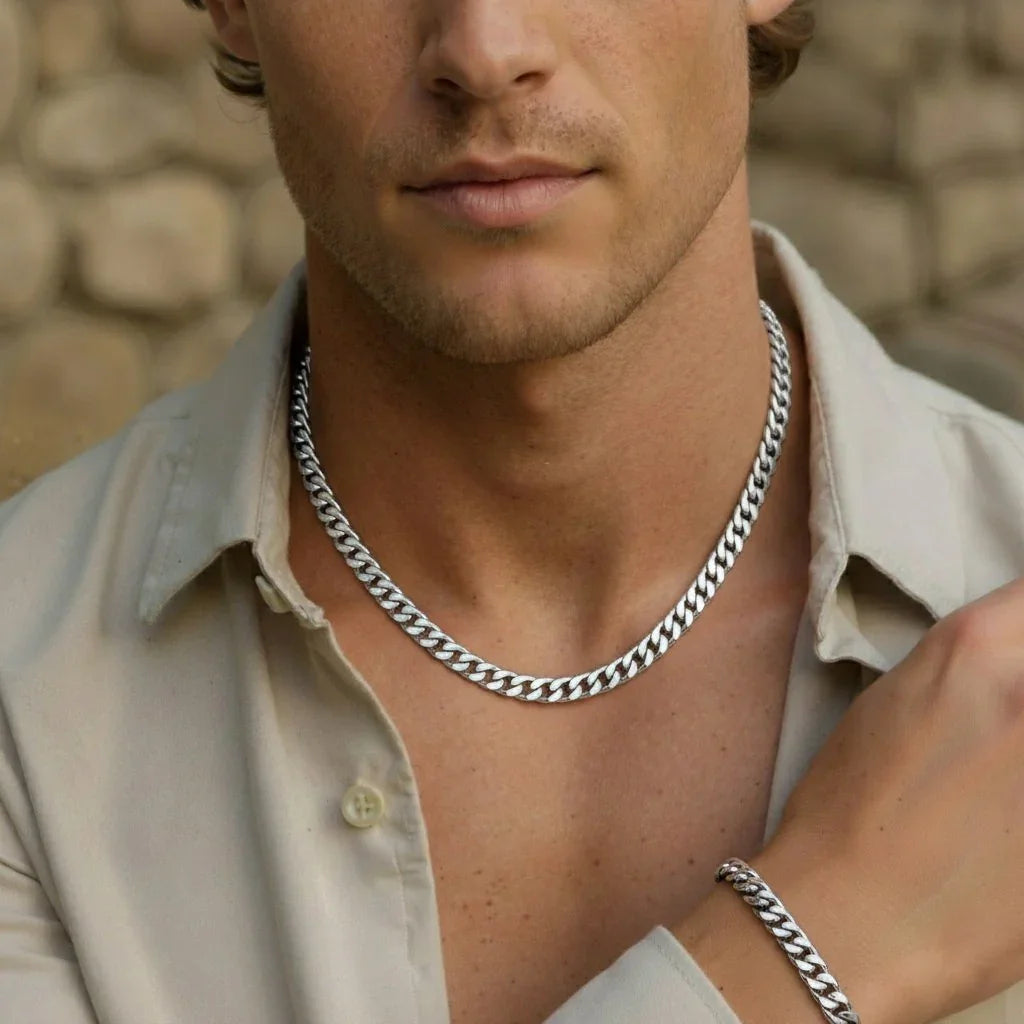 Cuban 8mm set (silver)