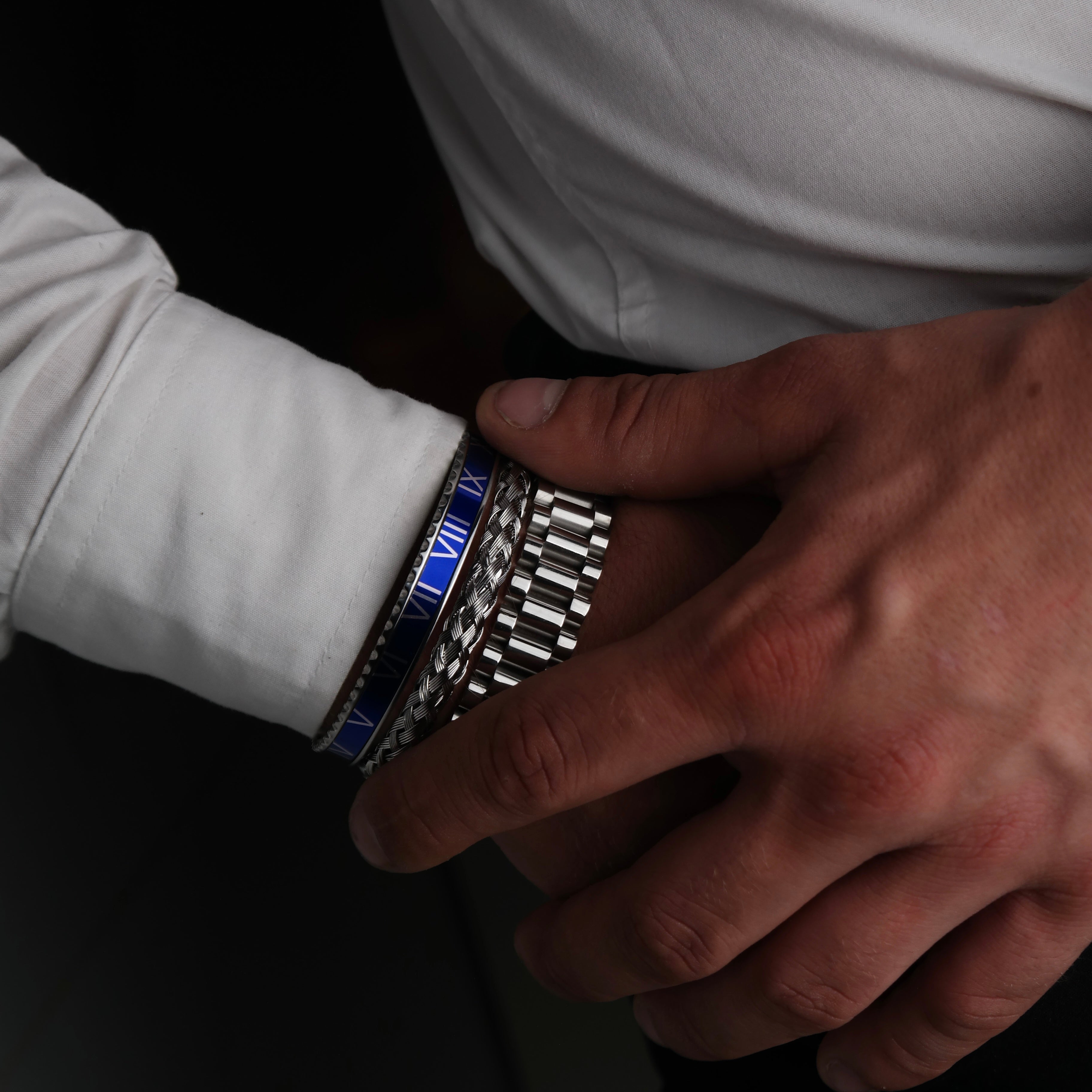 Rolex set blue (silver)