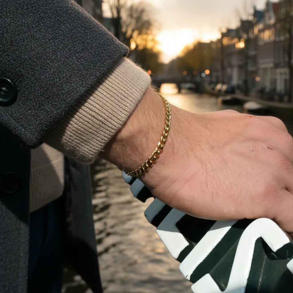 cuban Bracelet 5MM (gold)