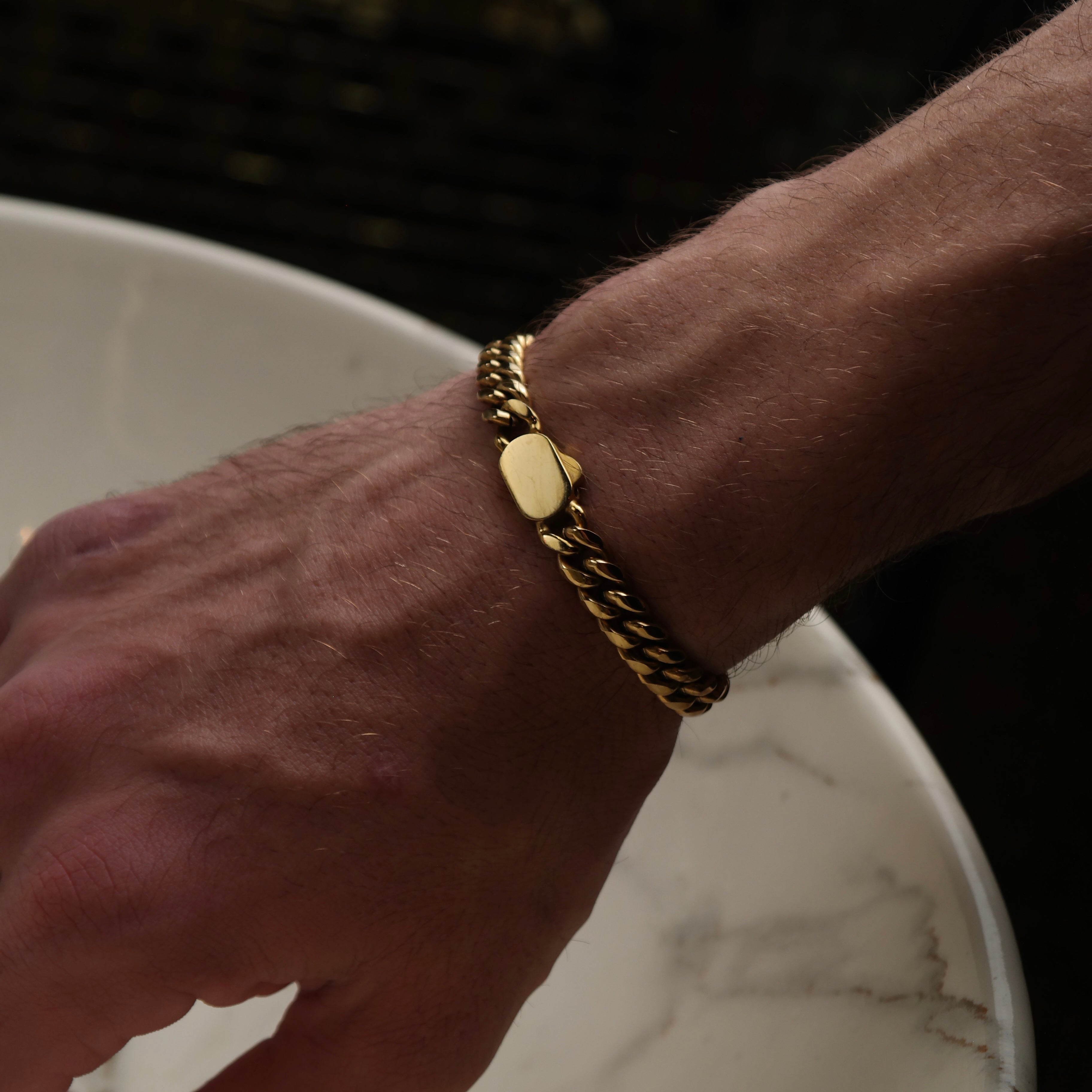 cuban Bracelet 8MM (gold)