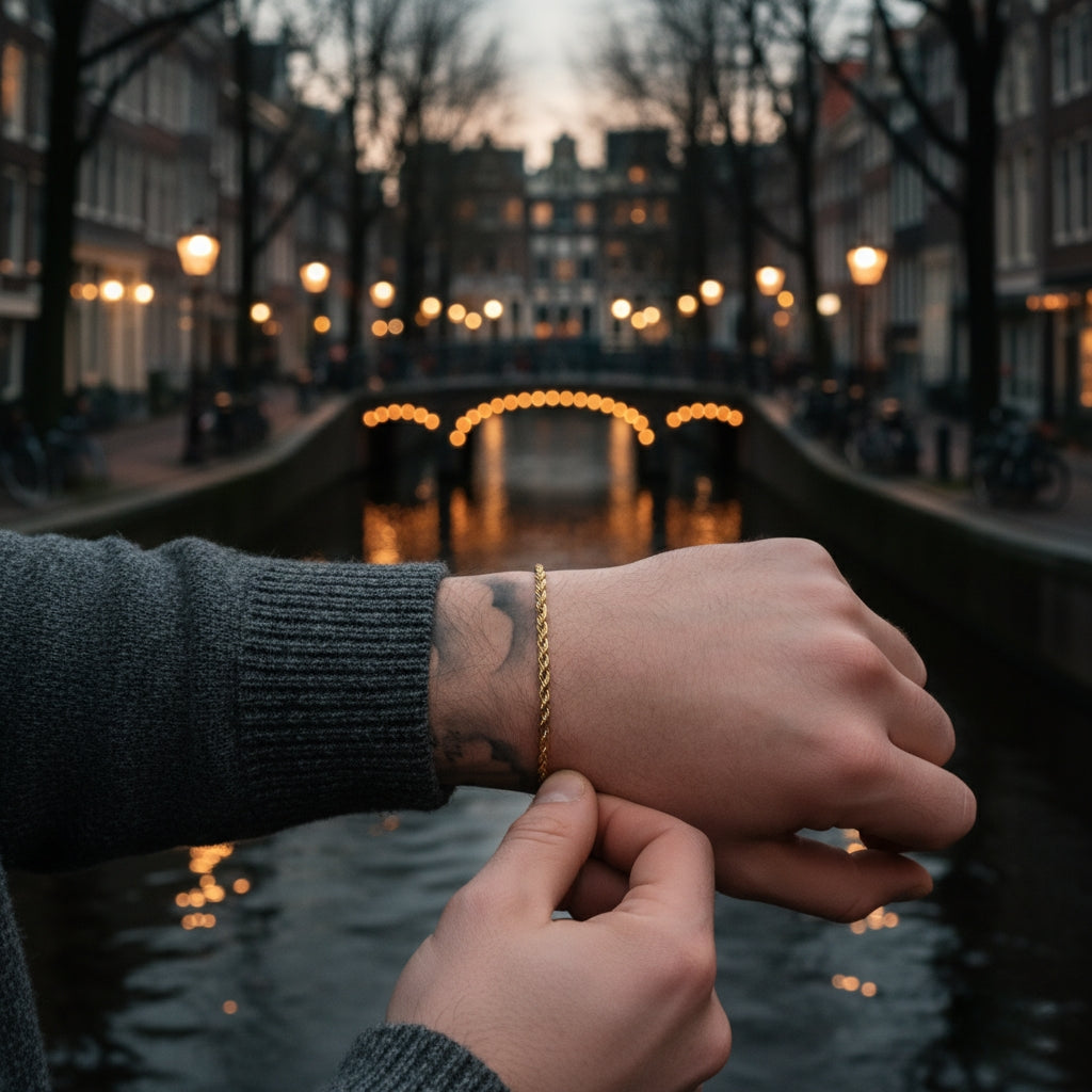 Rope Bracelet 3MM (Gold)