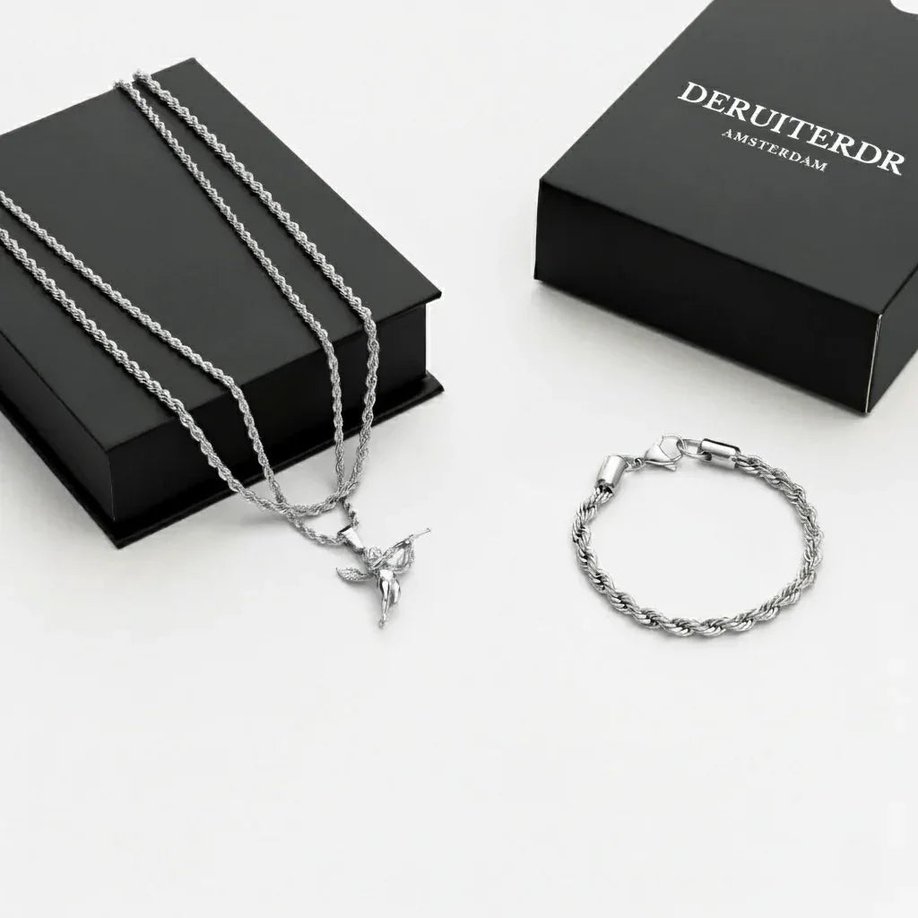 Angel gift set (silver)