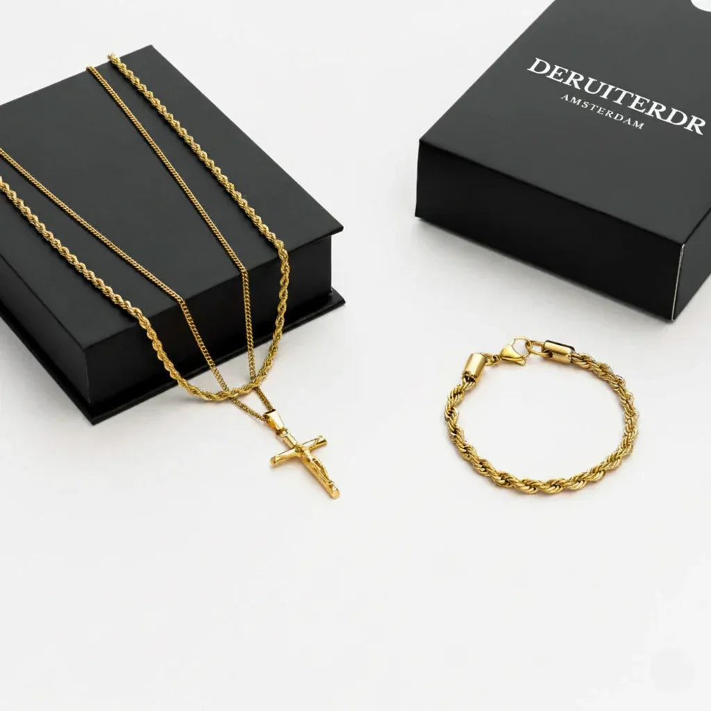 Cross gift set (gold)