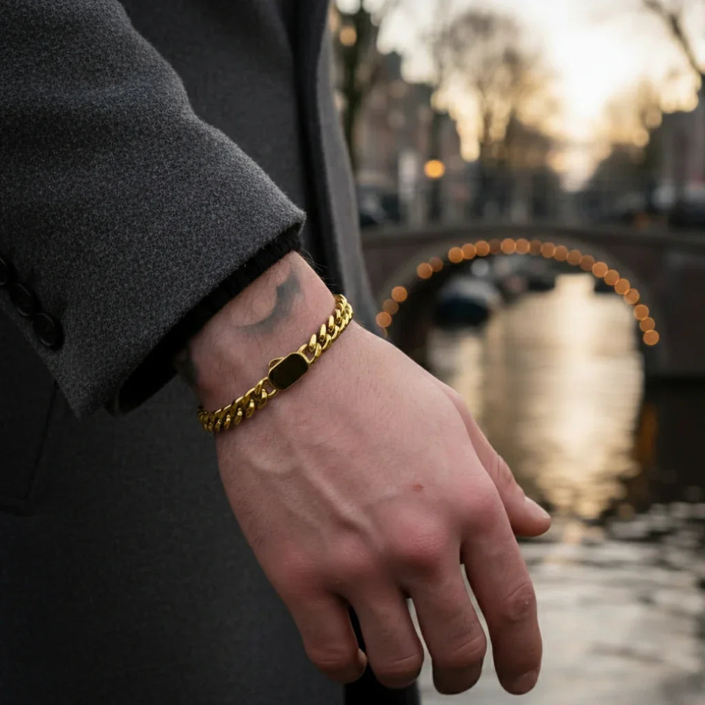 cuban Bracelet 8MM (gold)