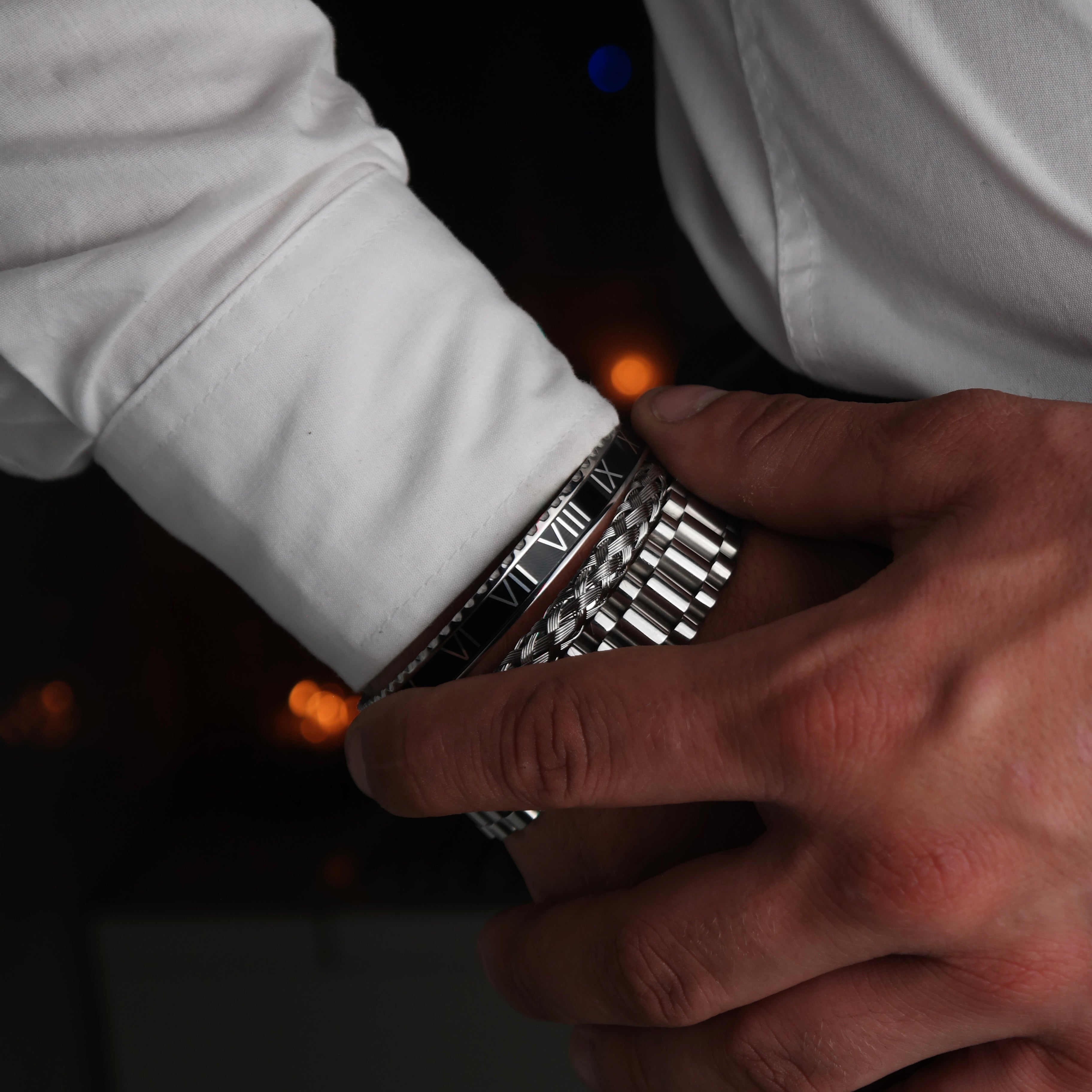 Rolex set black (silver)