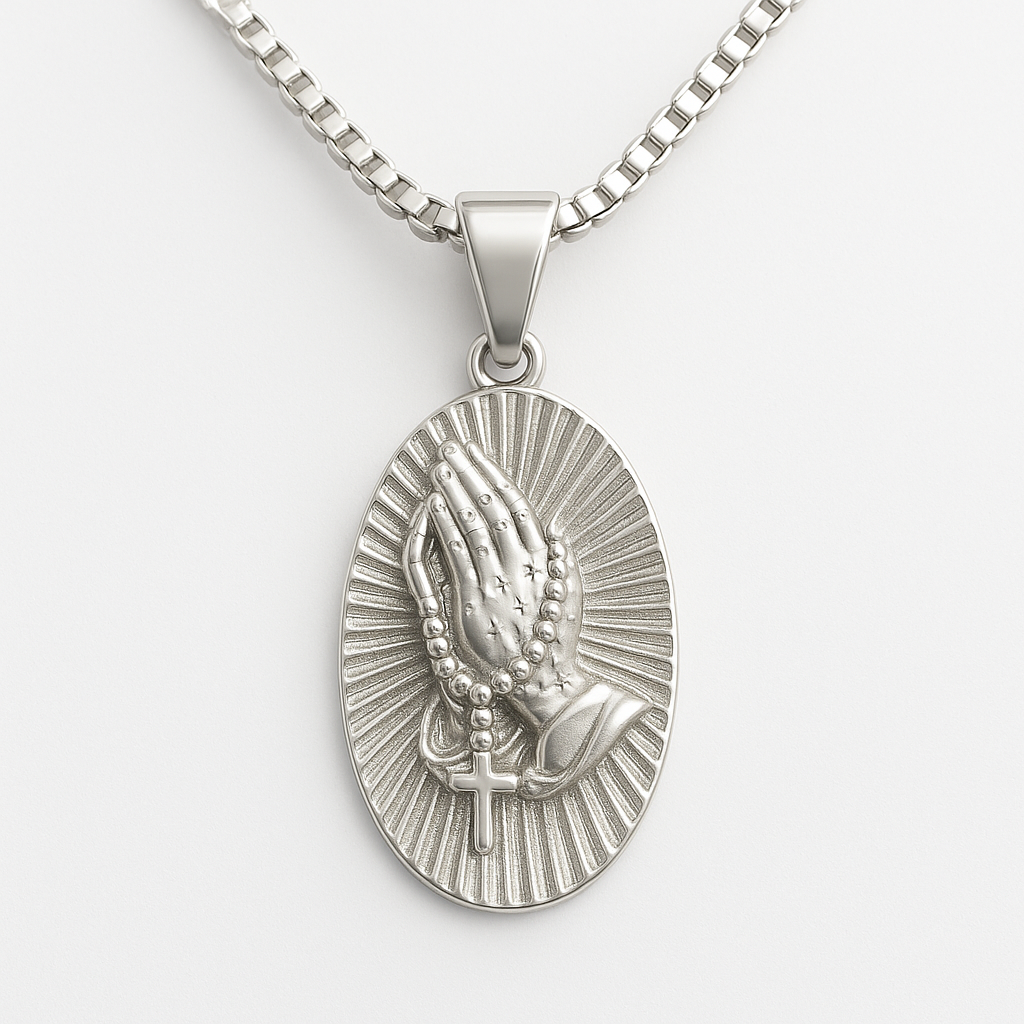 Praying Hands Pendant (silver)