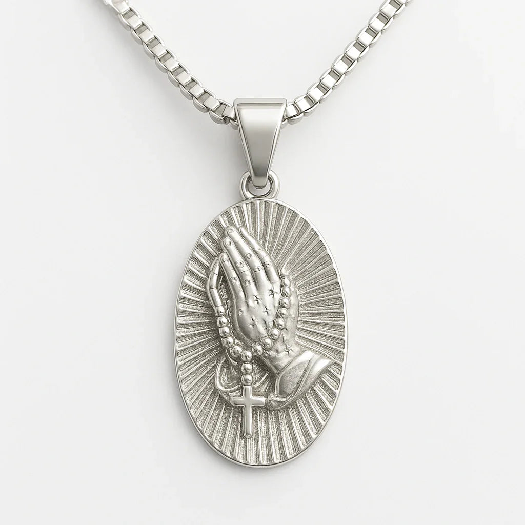 Praying Hands Pendant (silver)