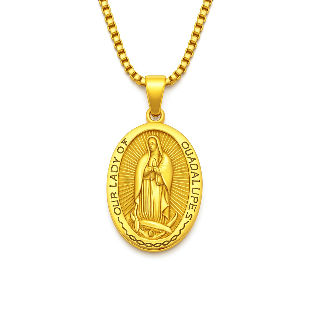Virgin Mary Pendant (Gold)
