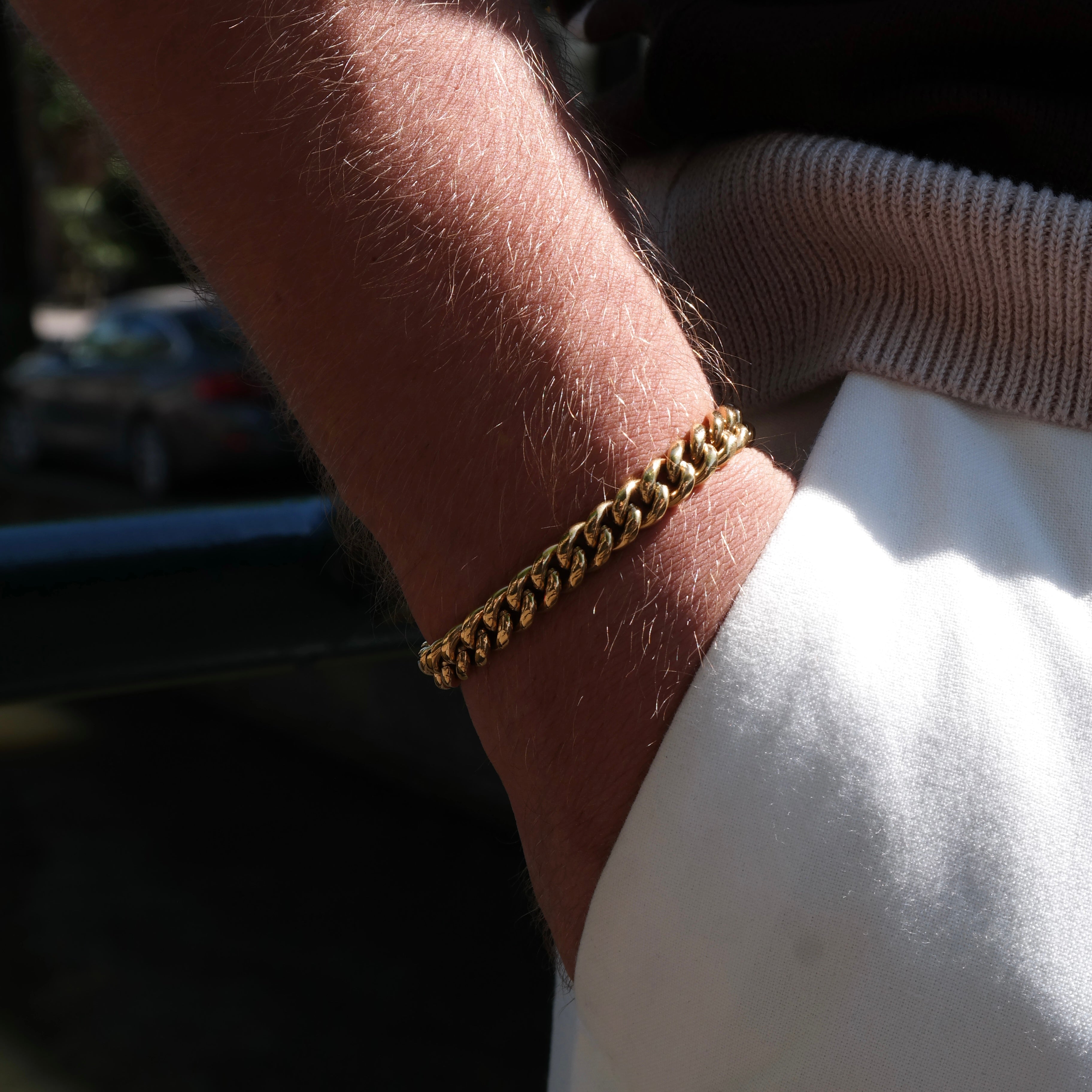 cuban Bracelet 8MM (gold)