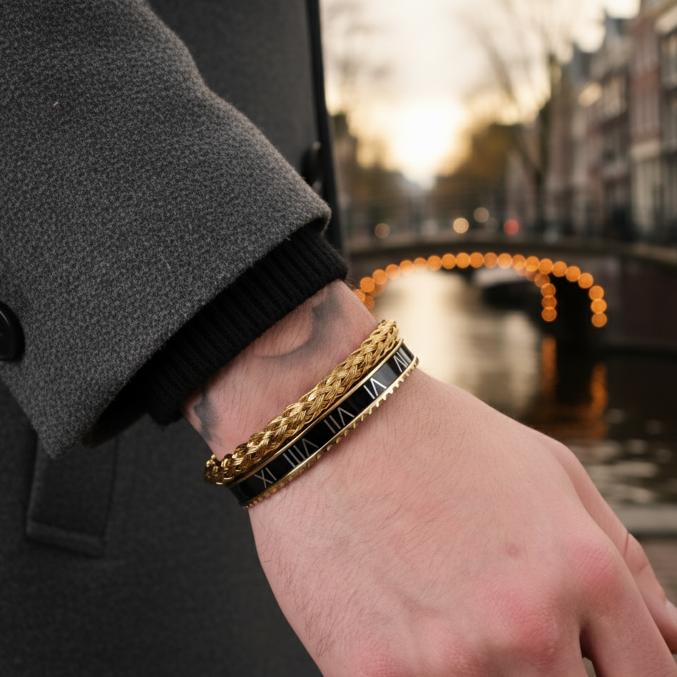 Wire x rome set black (gold)