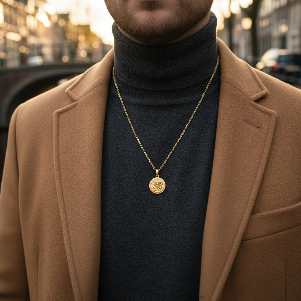 Medusa Pendant (Gold)