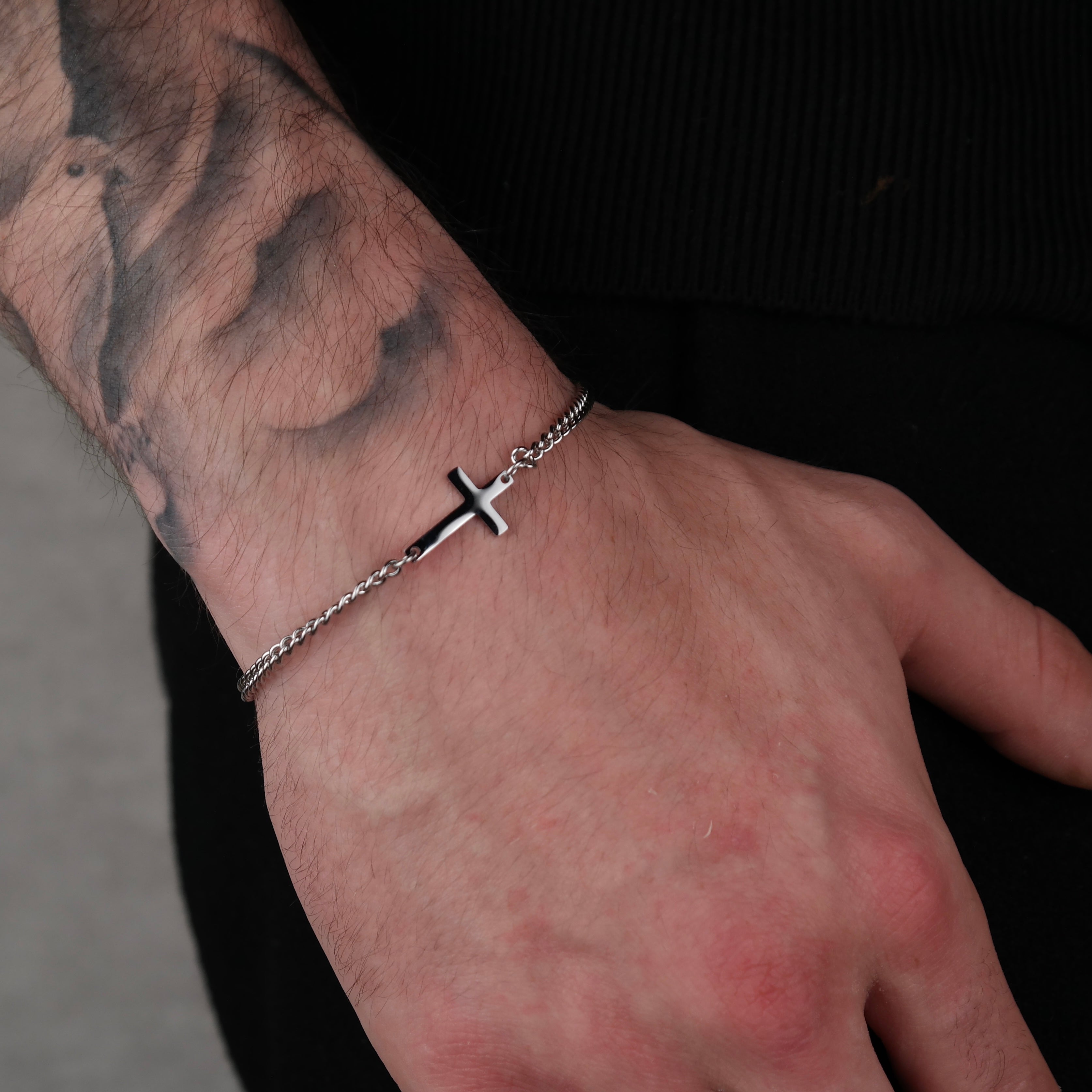 Cross Bracelet 2MM (silver)