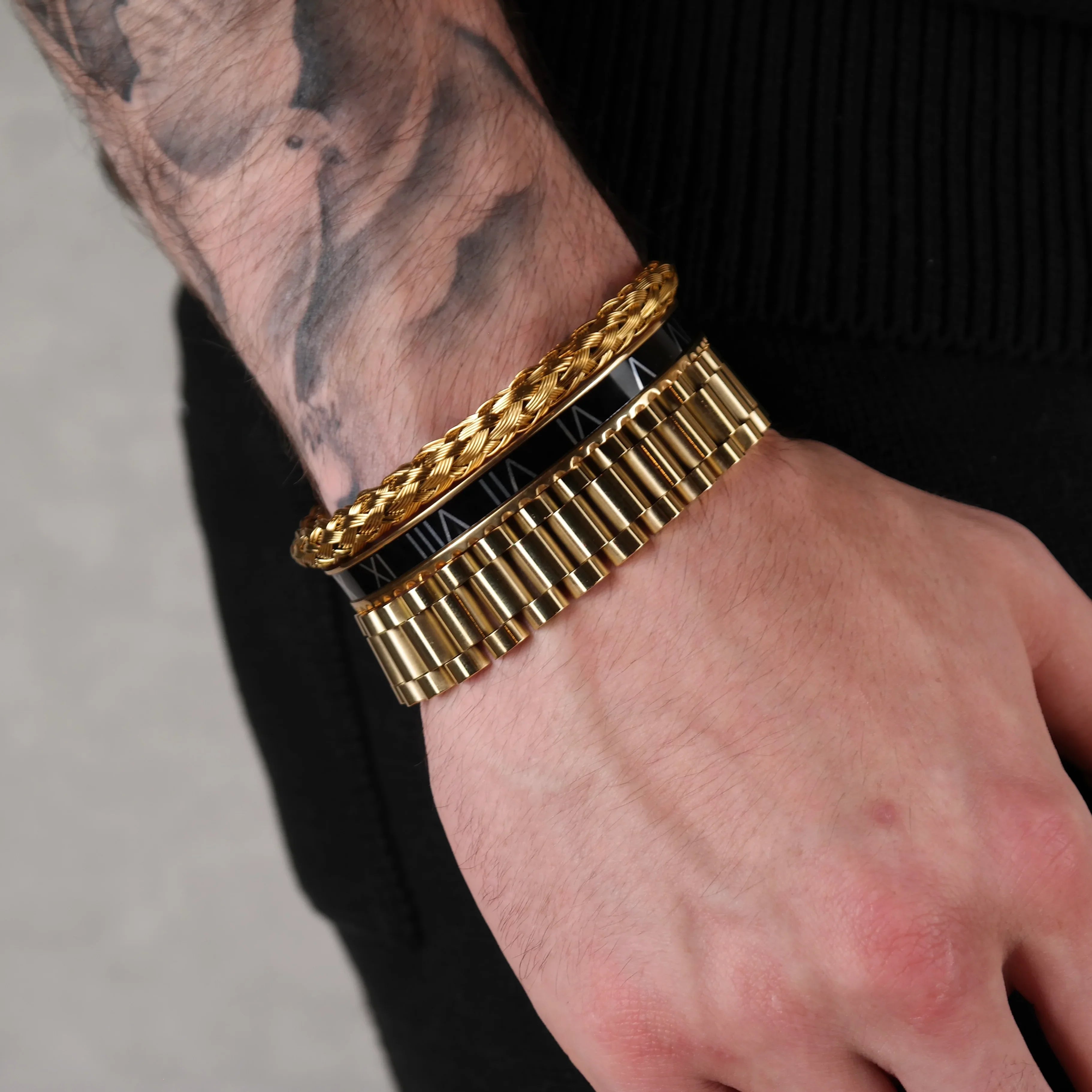 Rolex set black (gold)