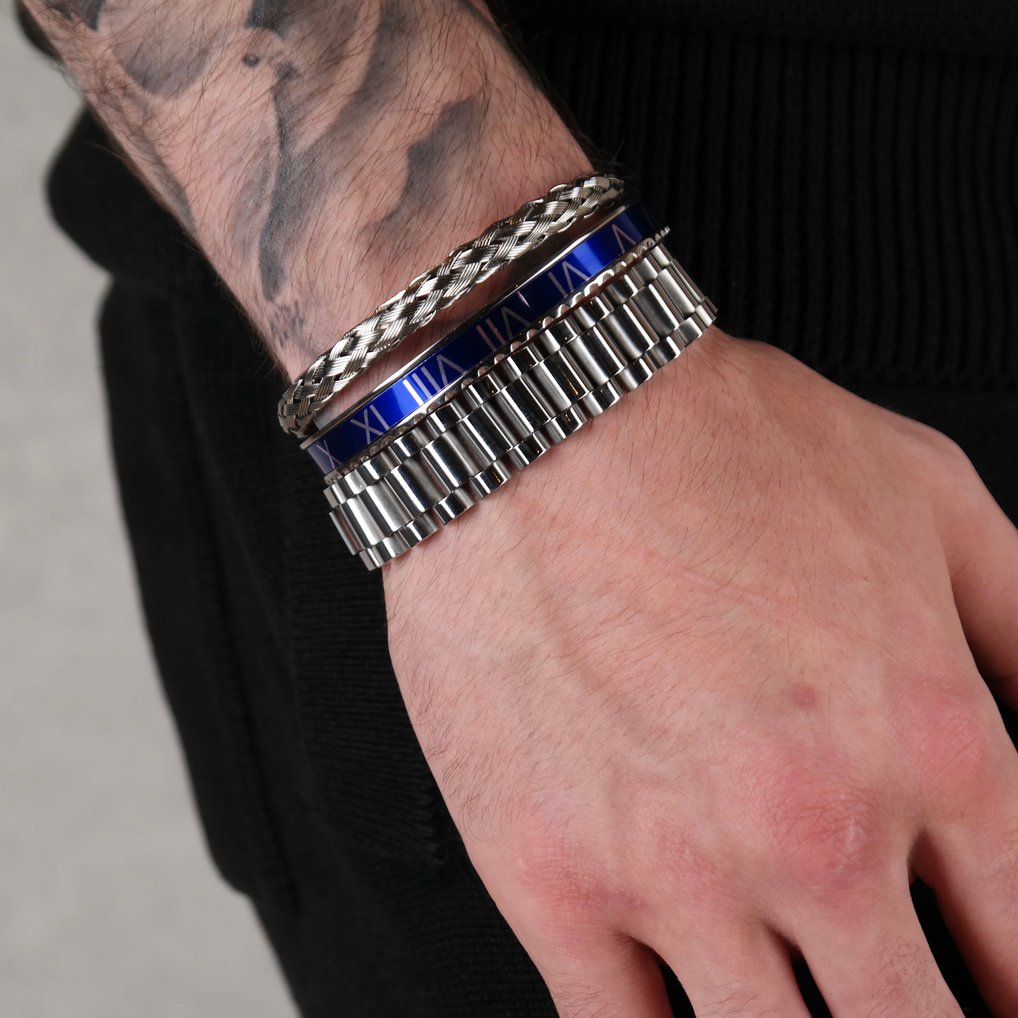 Rolex set blue (silver)