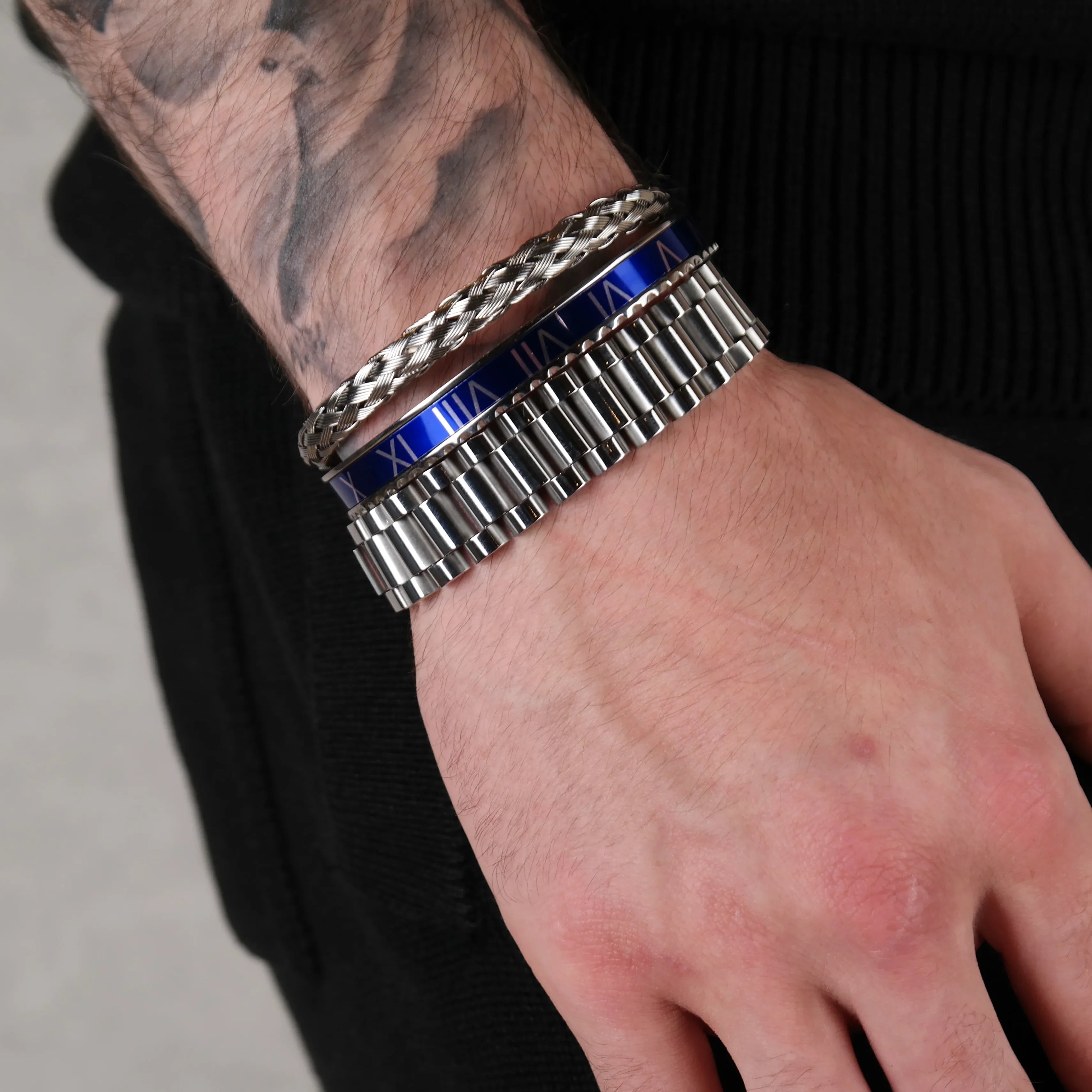 Rolex set blue (silver)