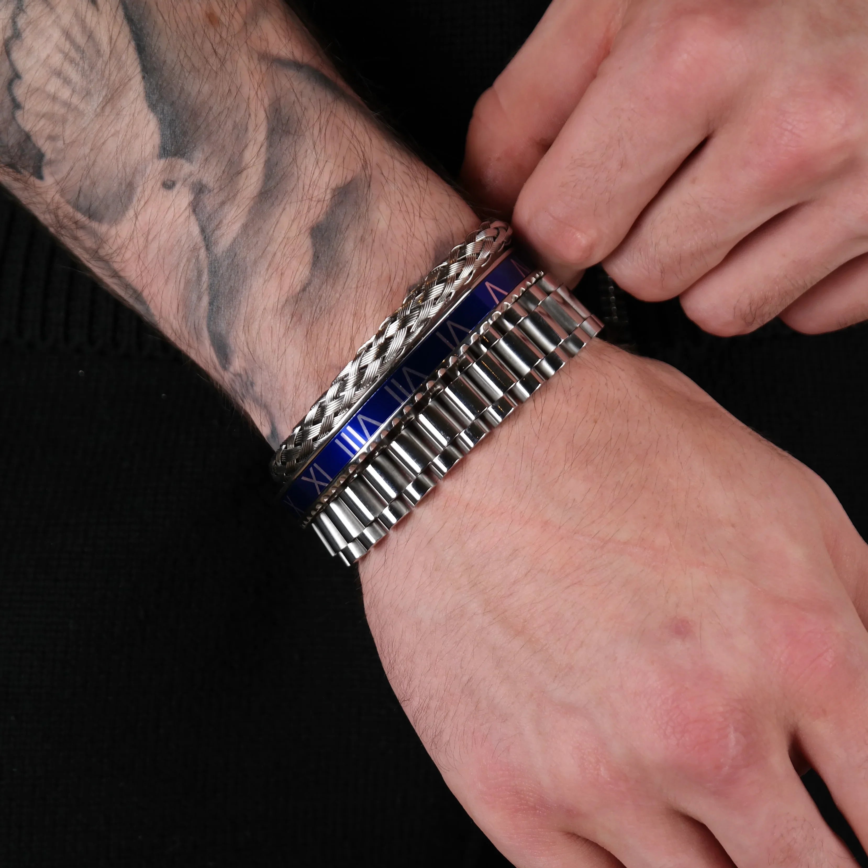 Rolex set blue (silver)