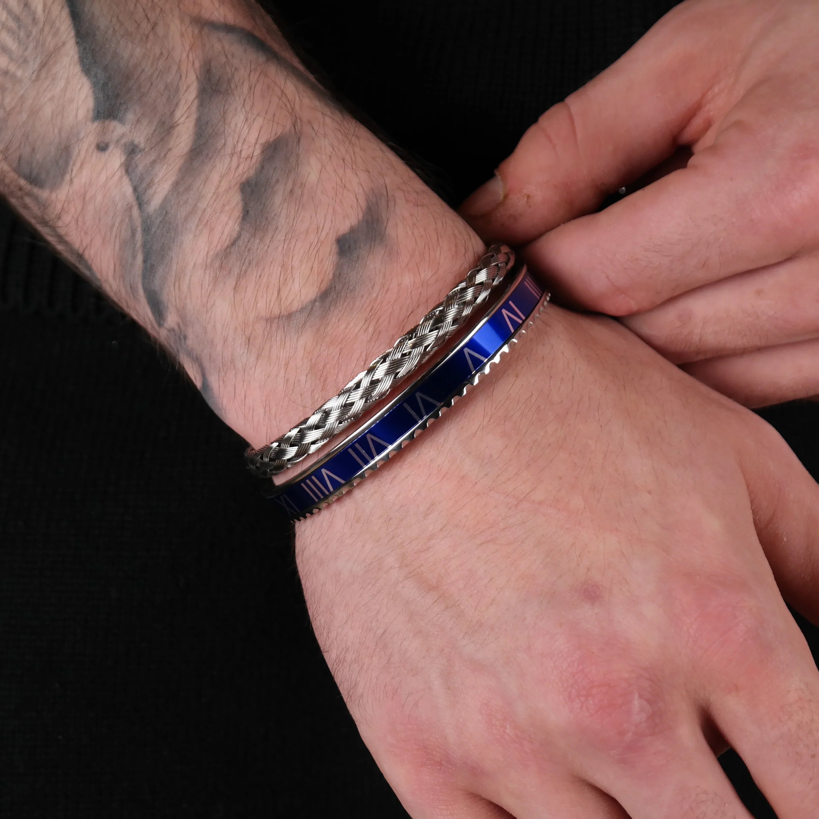 Wire x rome set blue (silver)