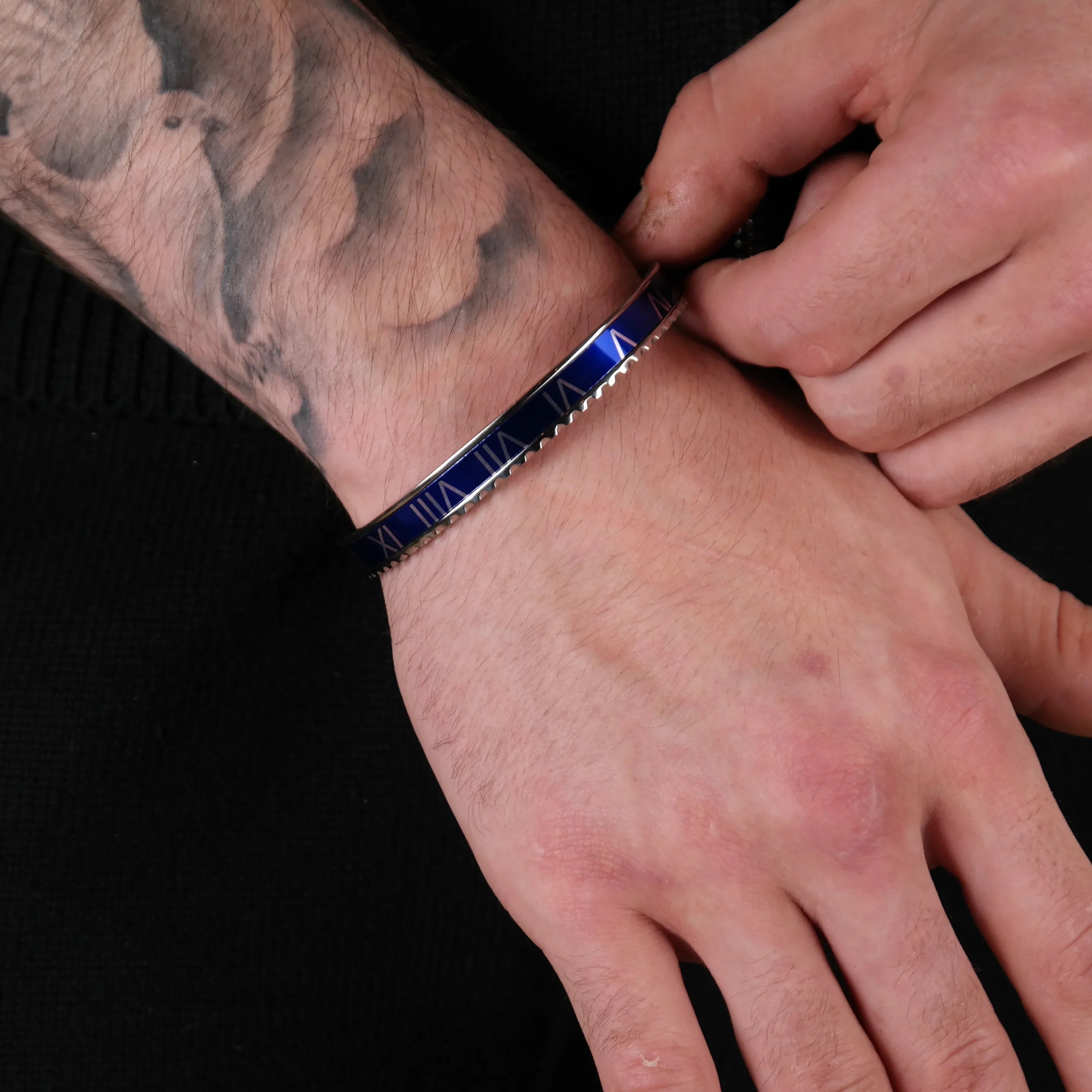 Rome Bracelet blue (Silver)