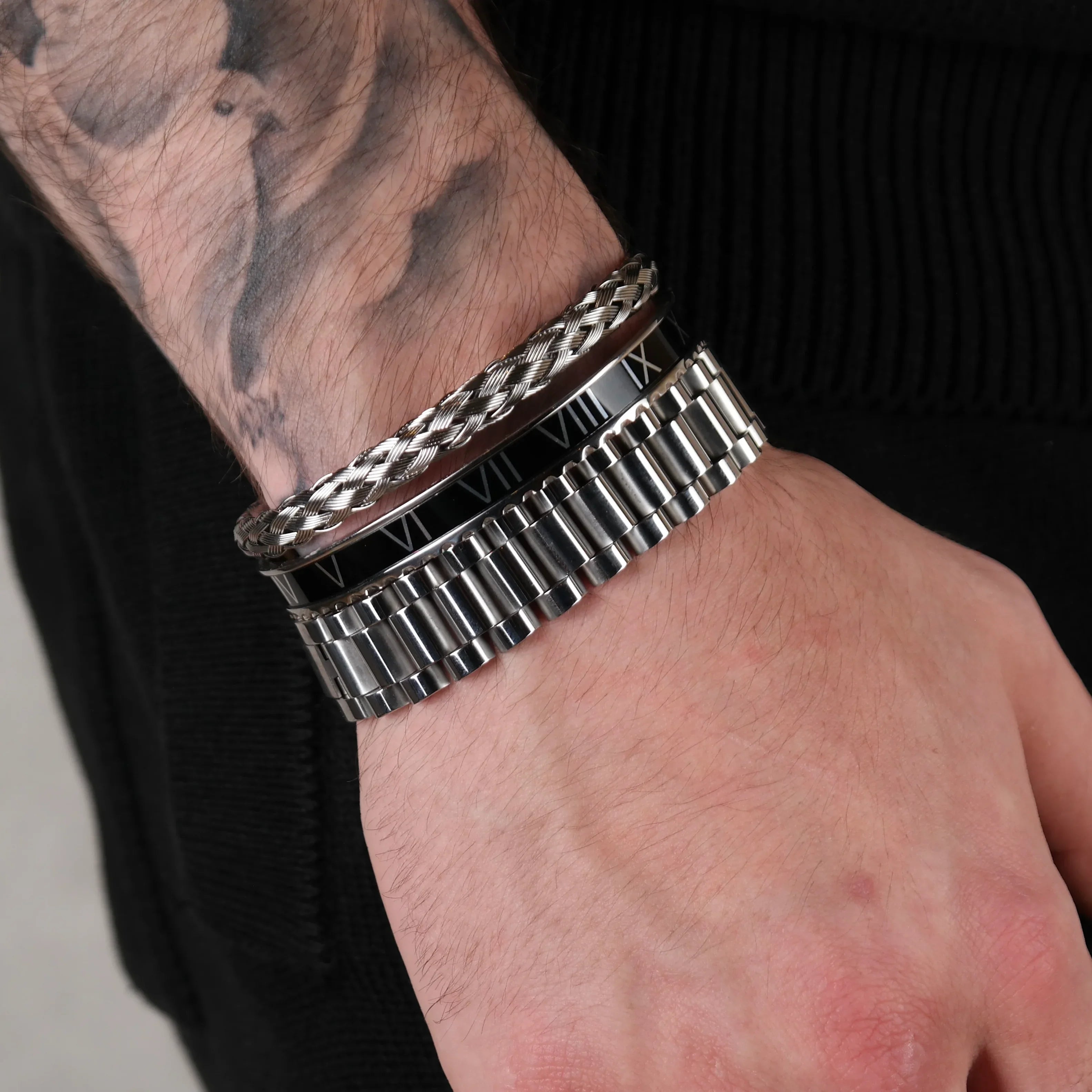 Rolex set black (silver)