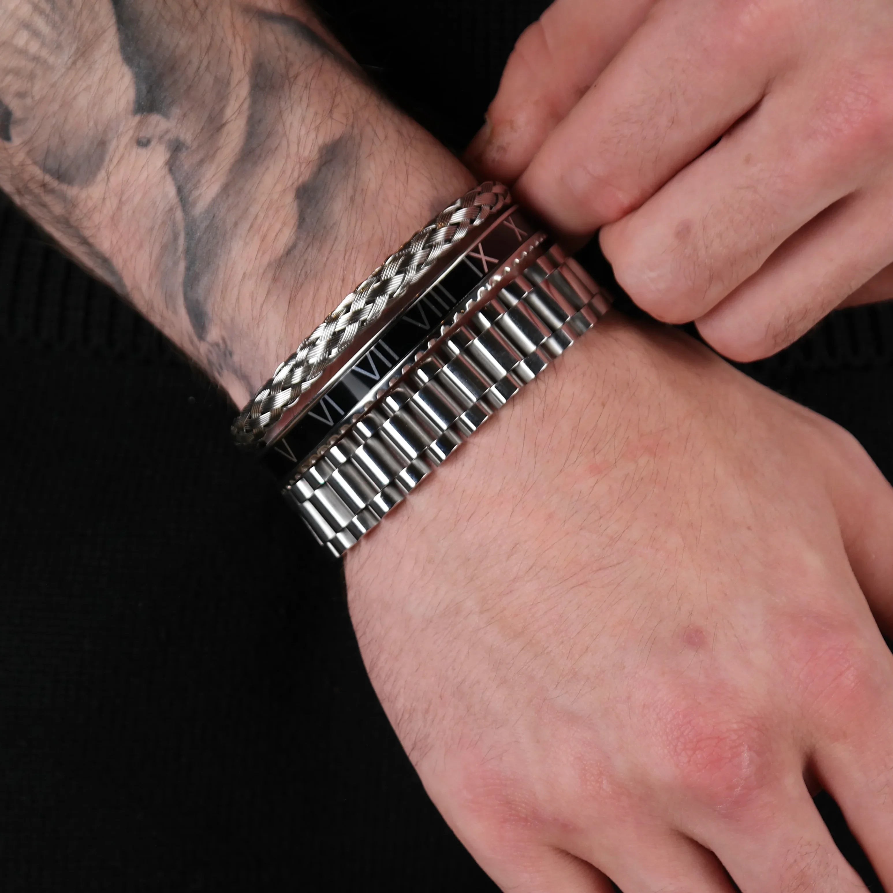 Rolex set black (silver)