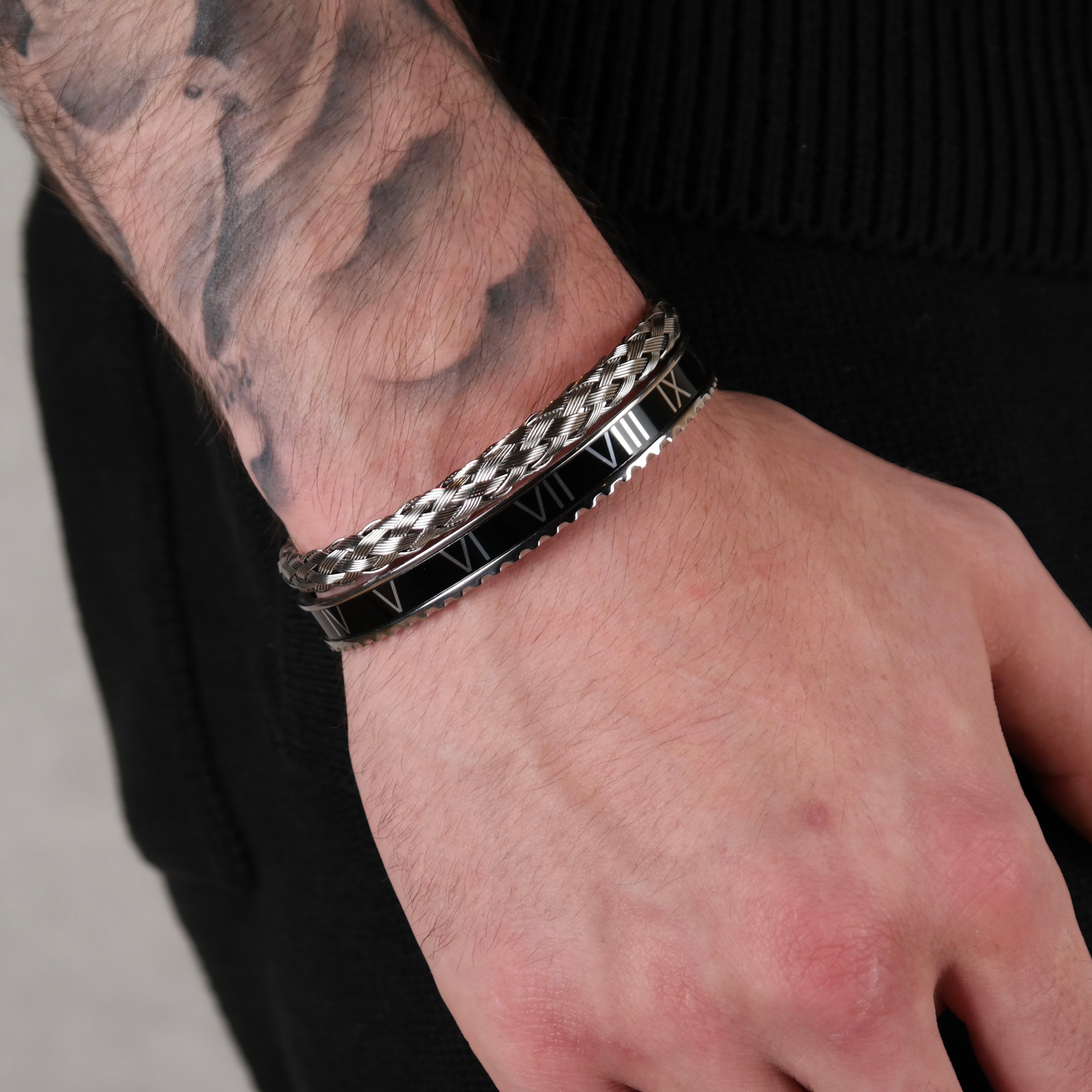 Wire x rome set black (silver)