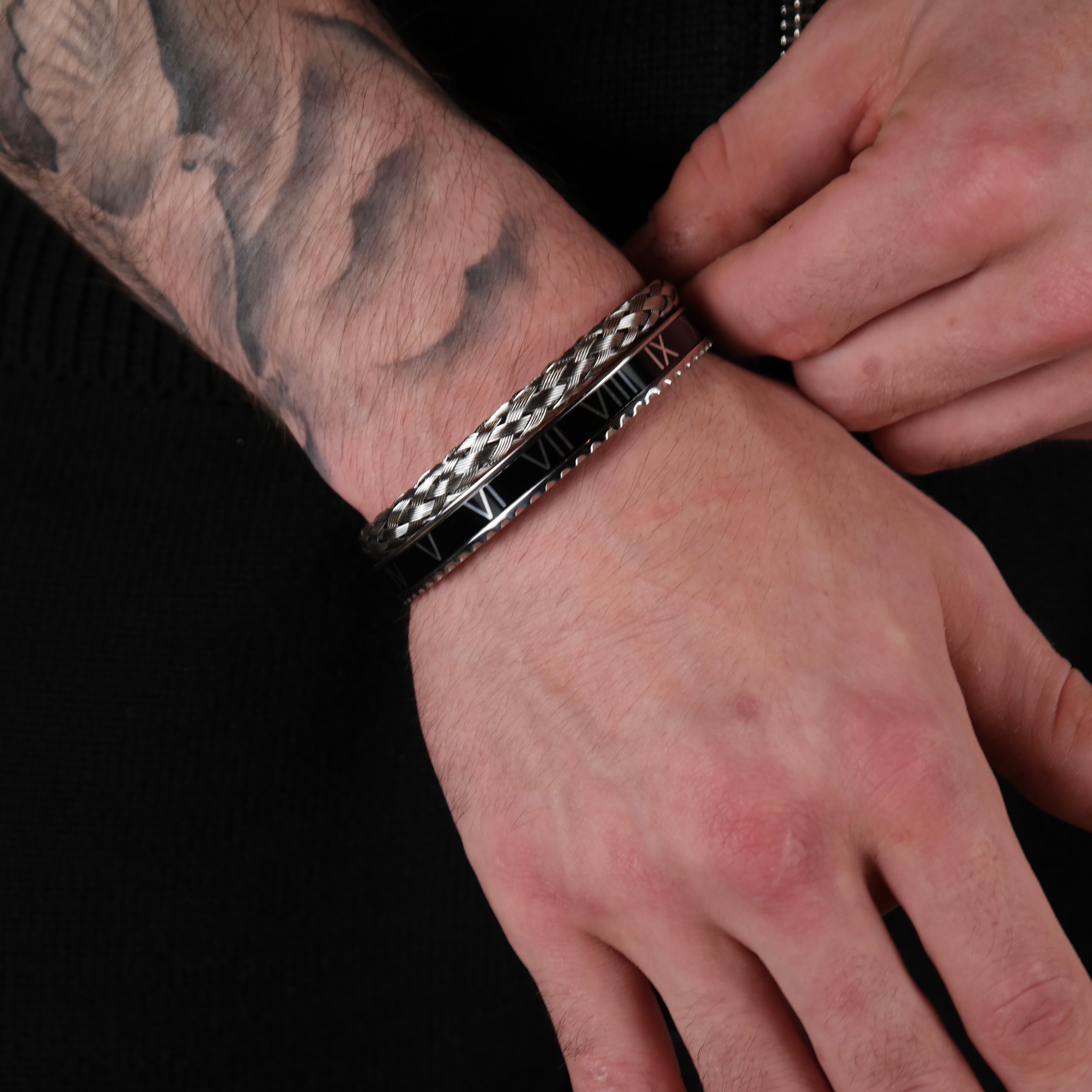 Wire x rome set black (silver)