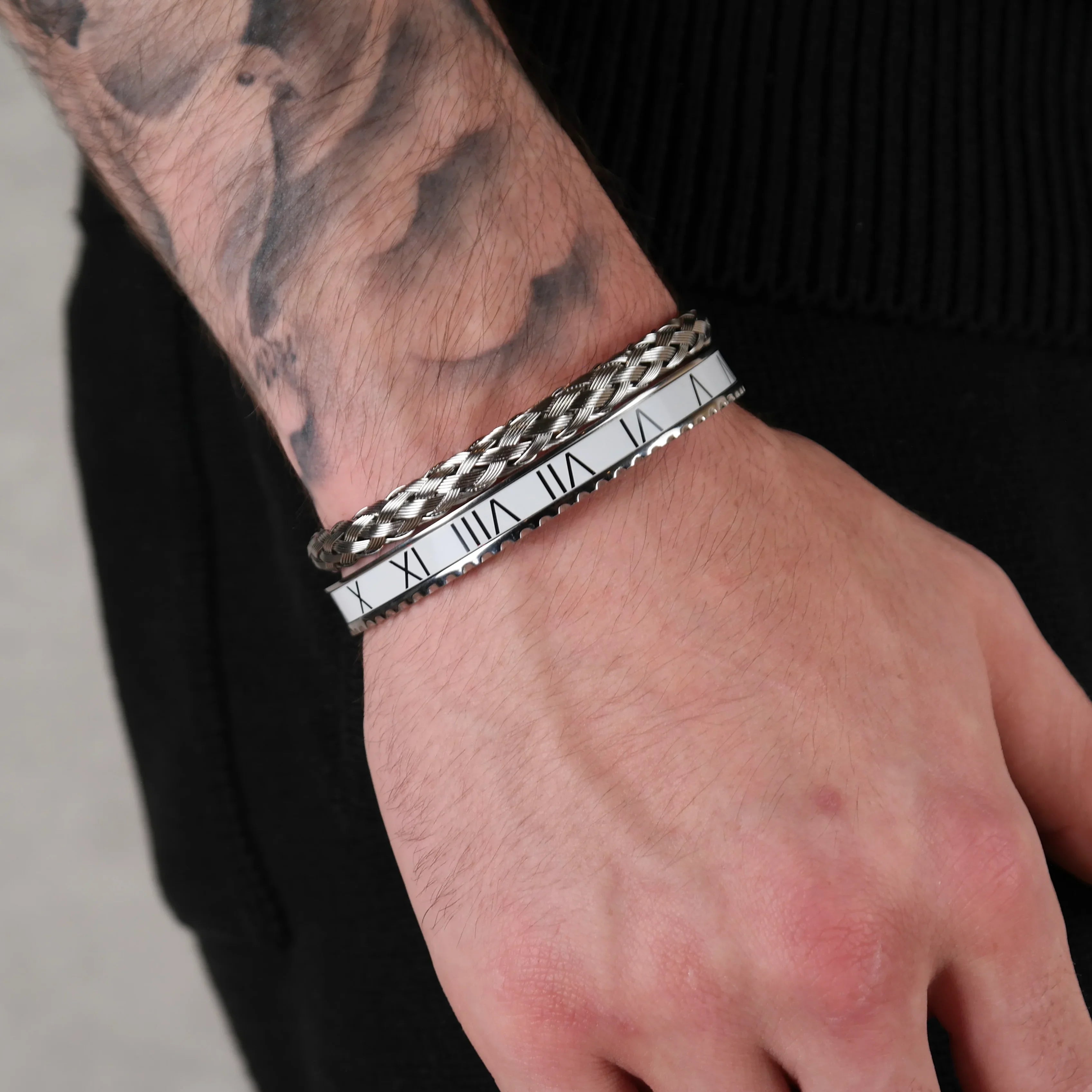 Wire x rome set white (silver)