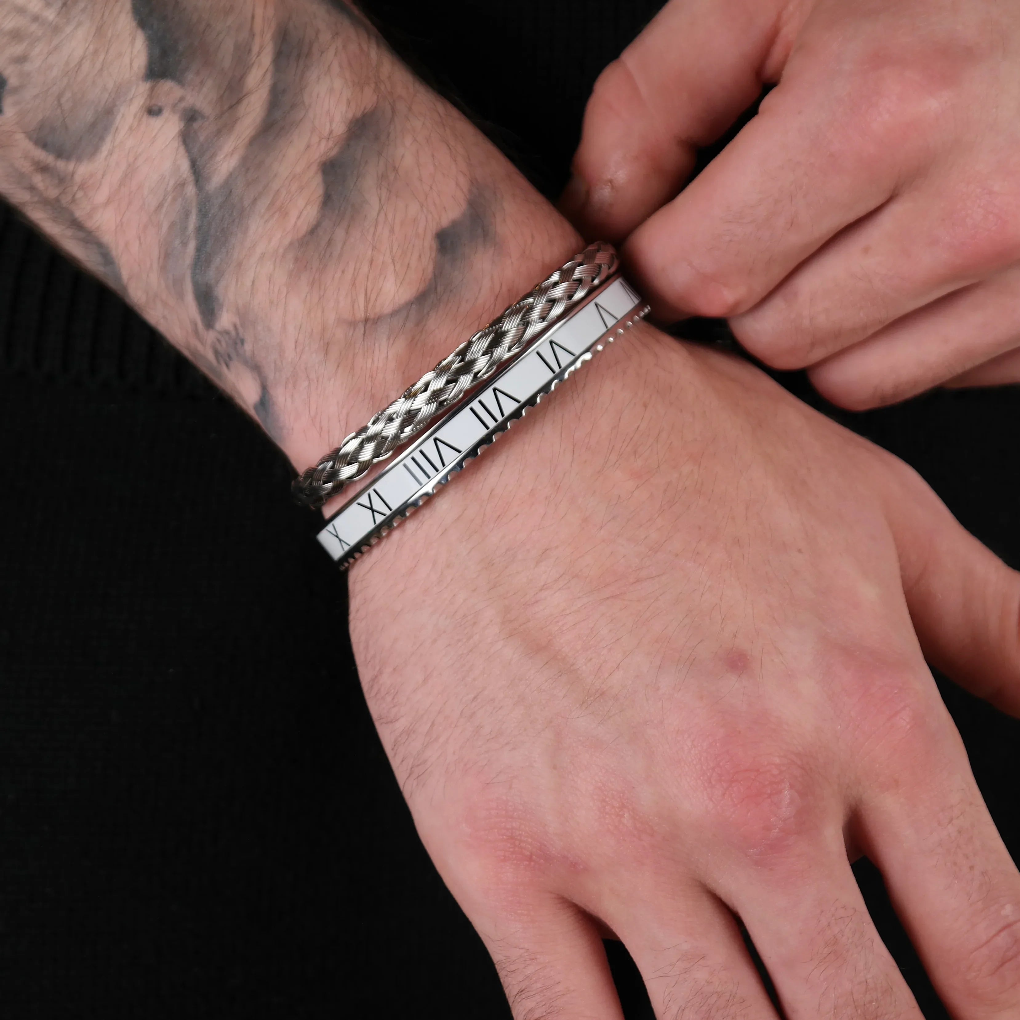 Wire x rome set white (silver)