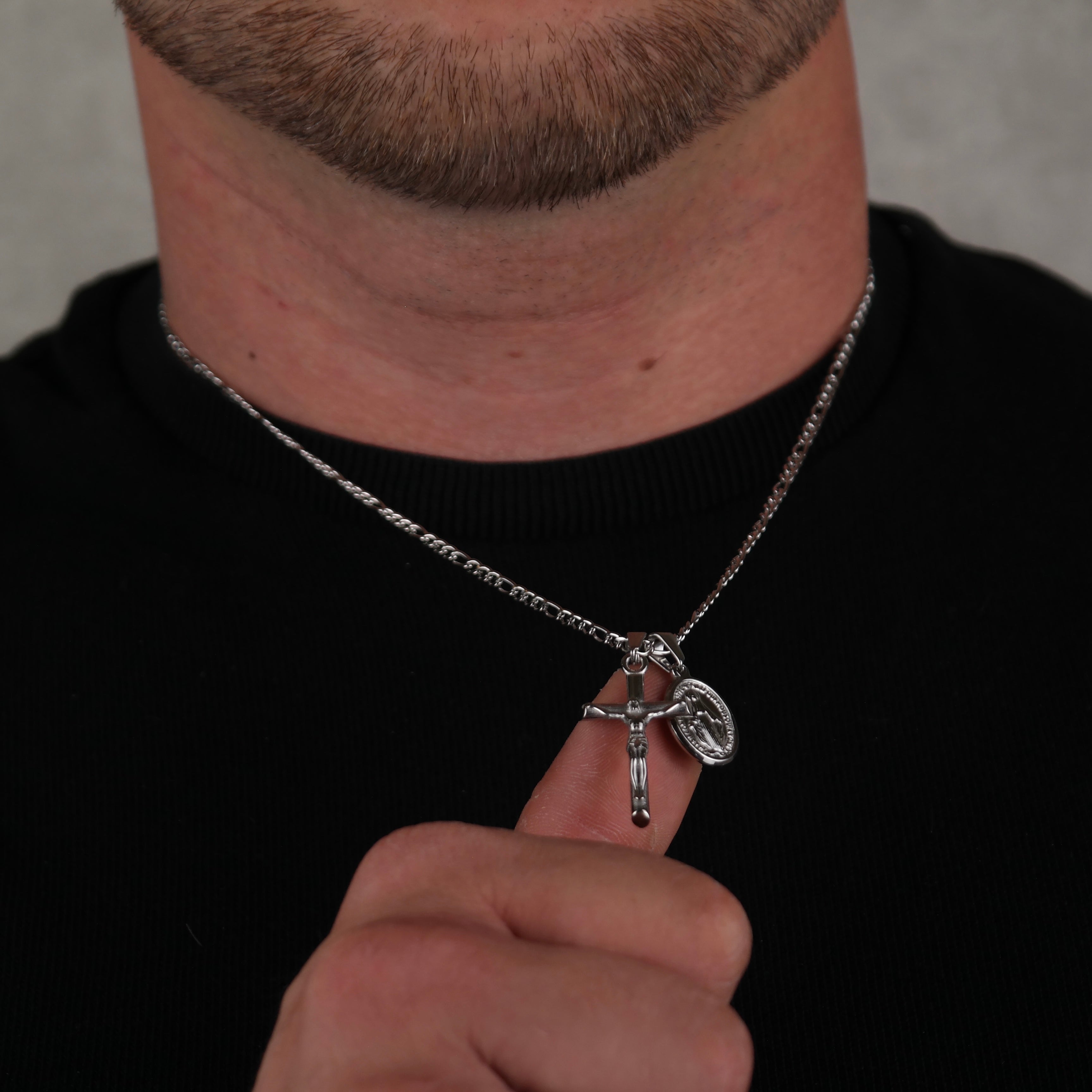 Cross & Mary (silver)