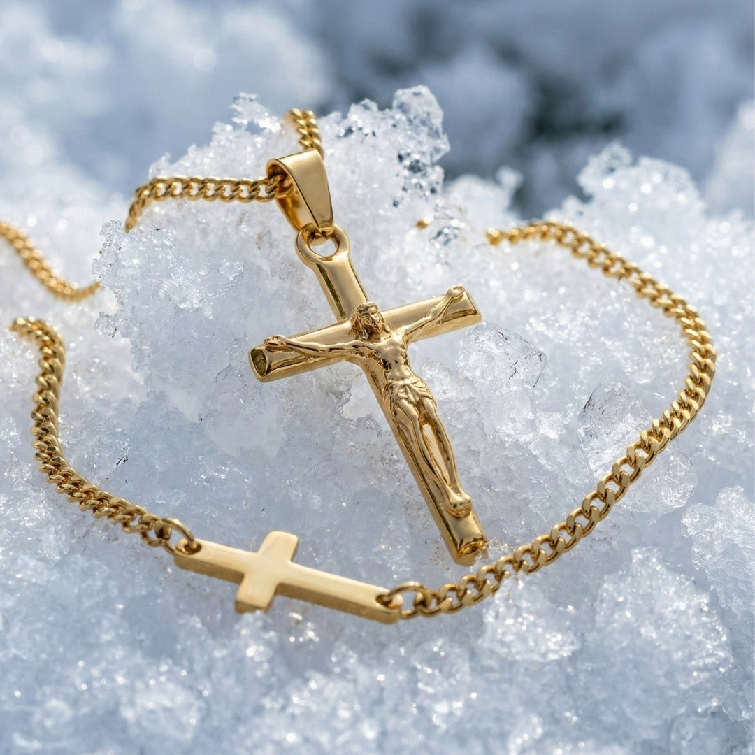 Cross set (gold)