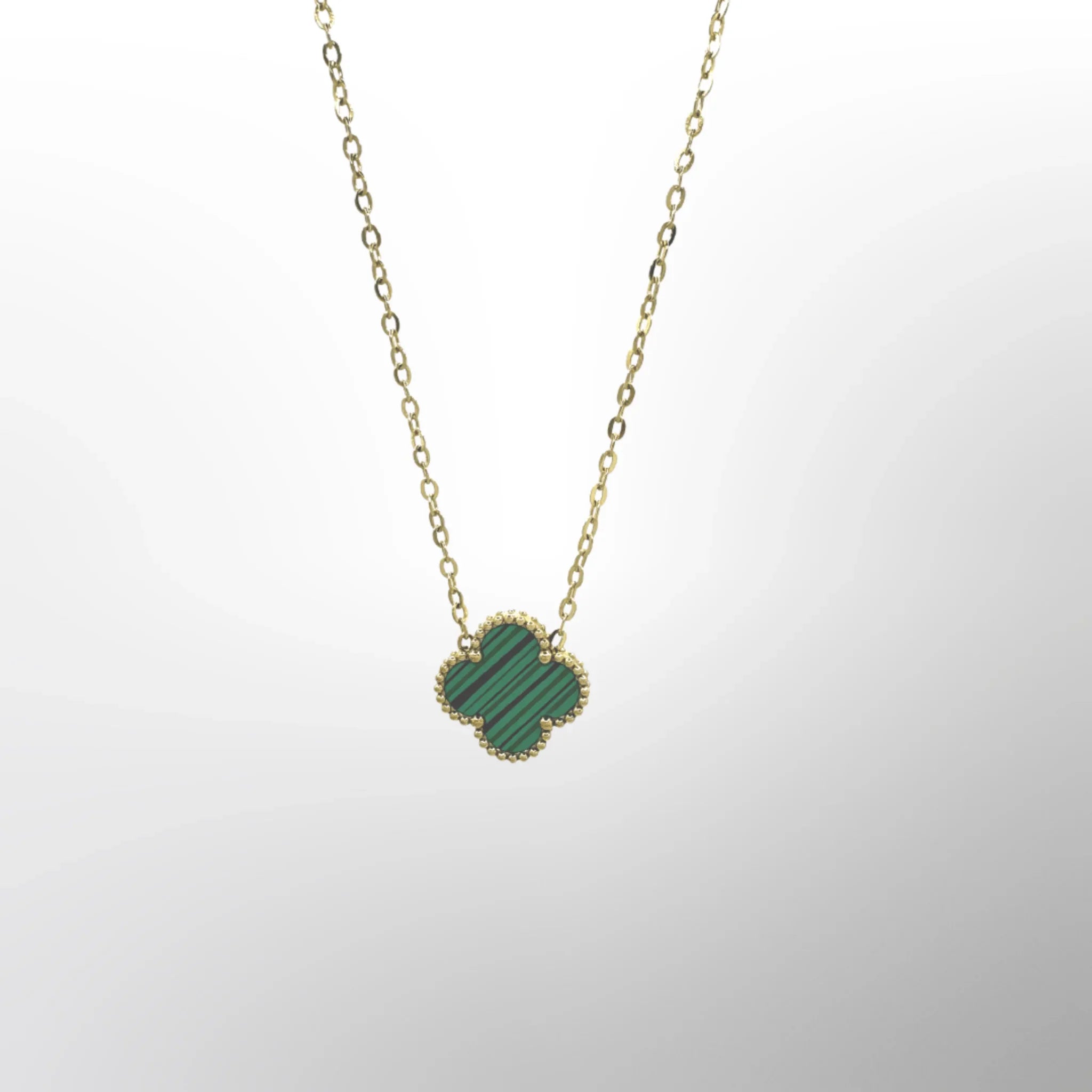 Lucky Charm Green Pendant (18K Gold) - DeRuiterDR.