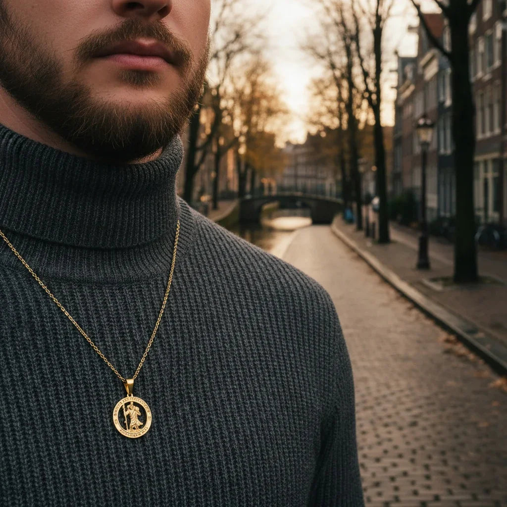 Saint Christopher Pendant (Gold)