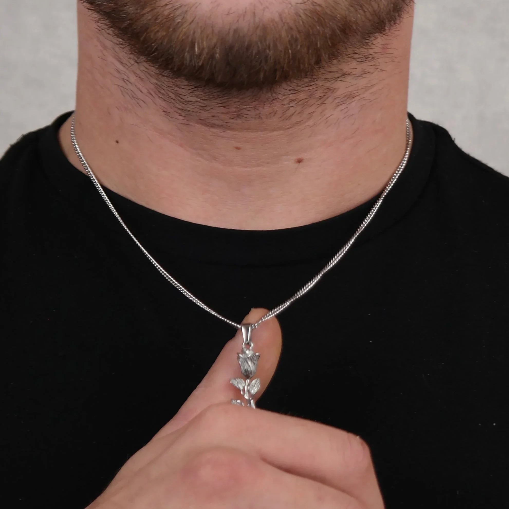 Rose Pendant (Silver) - DeRuiterDR.