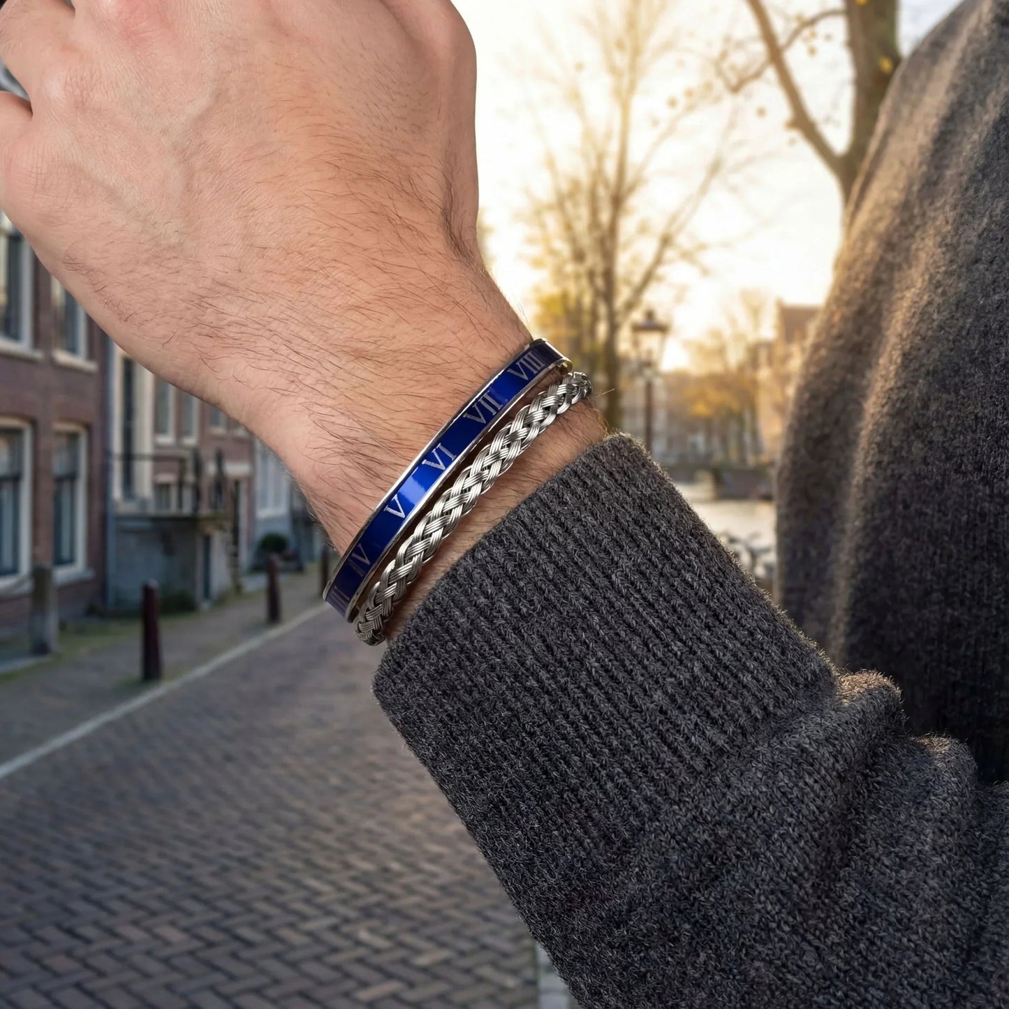 Wire x Rome set blue (silver)