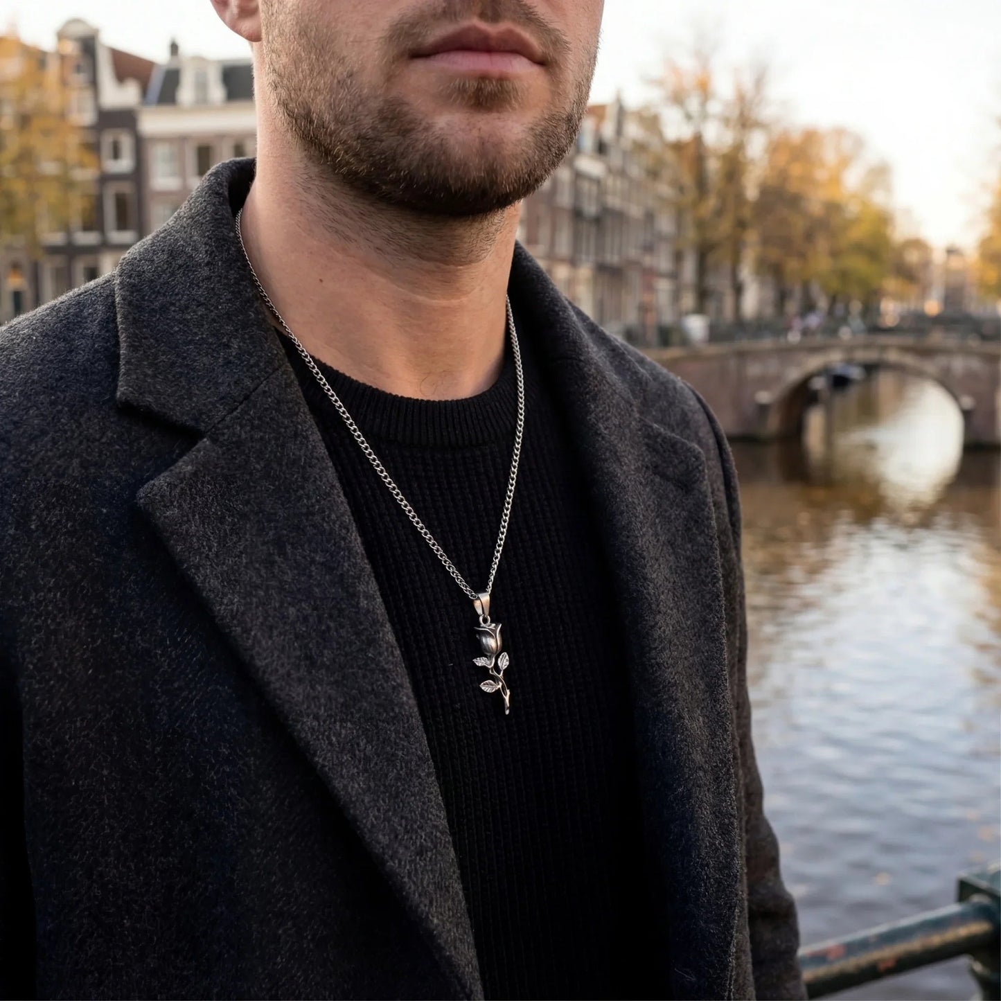 Rose Pendant (Silver)