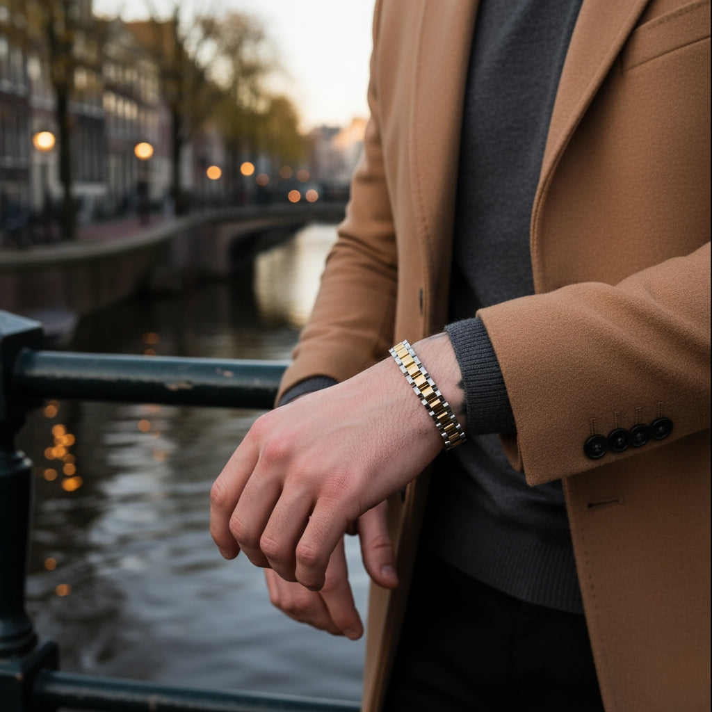 Rolex Bracelet (Silver/Gold)