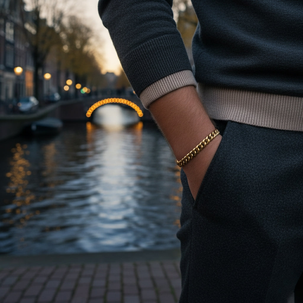 cuban Bracelet 8MM (gold)