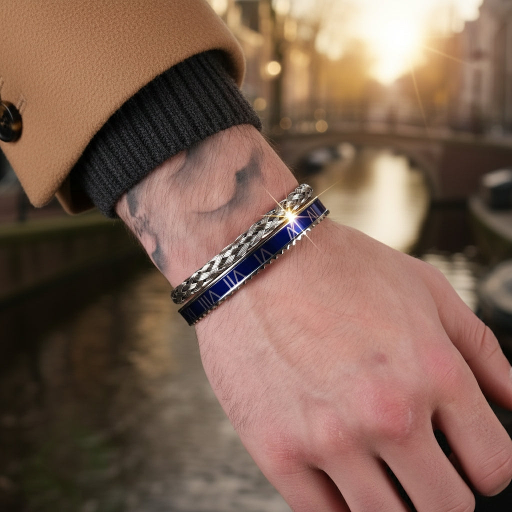 Wire x rome set blue (silver)