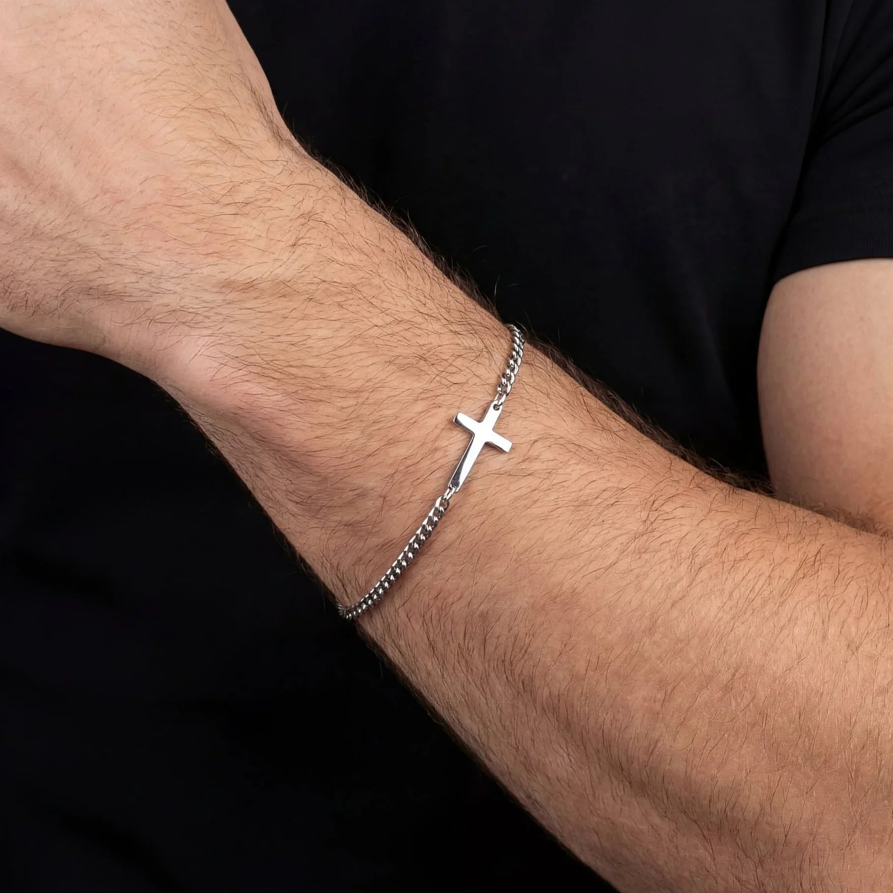 Cross Bracelet 2MM (silver)