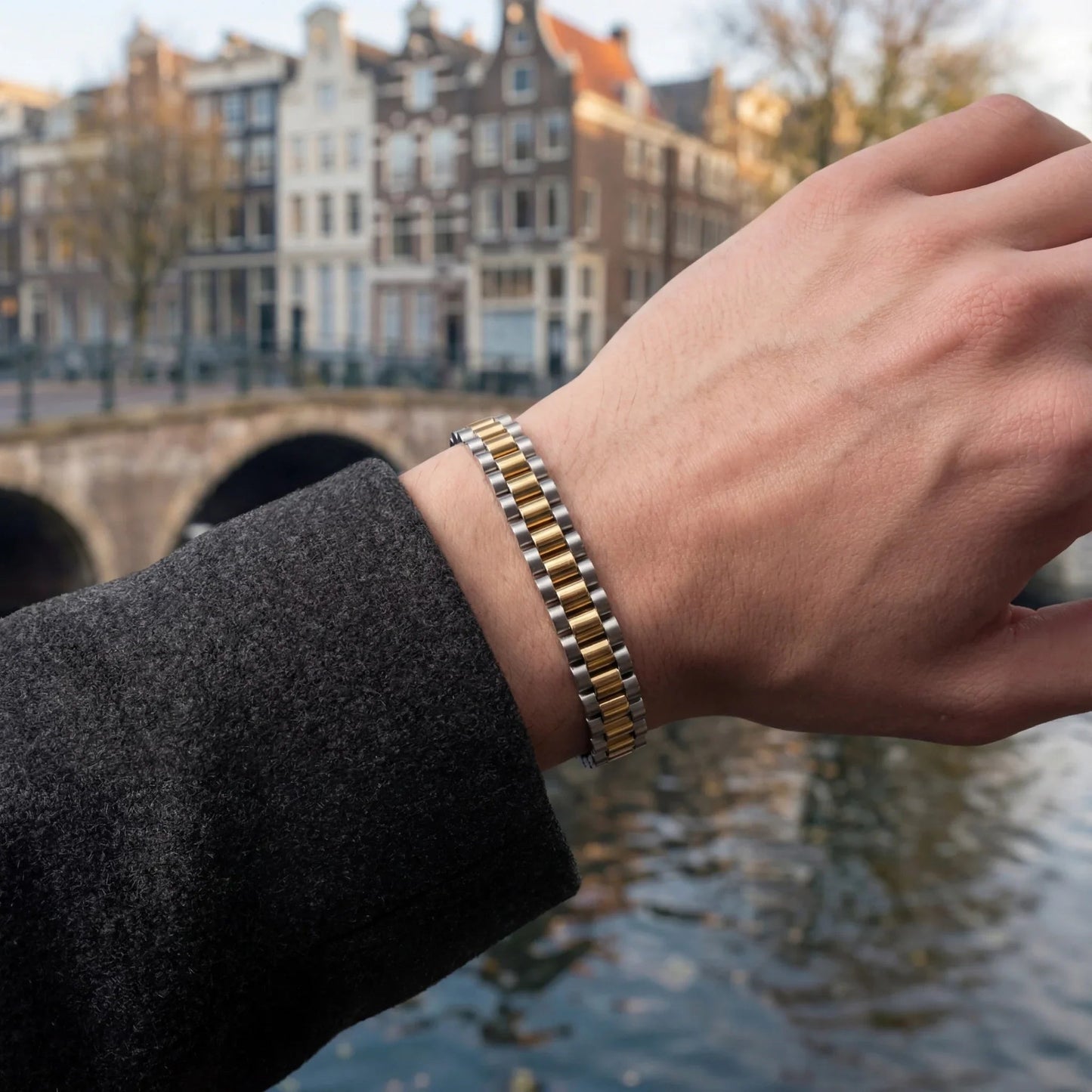 Rolex Bracelet (Silver/Gold)