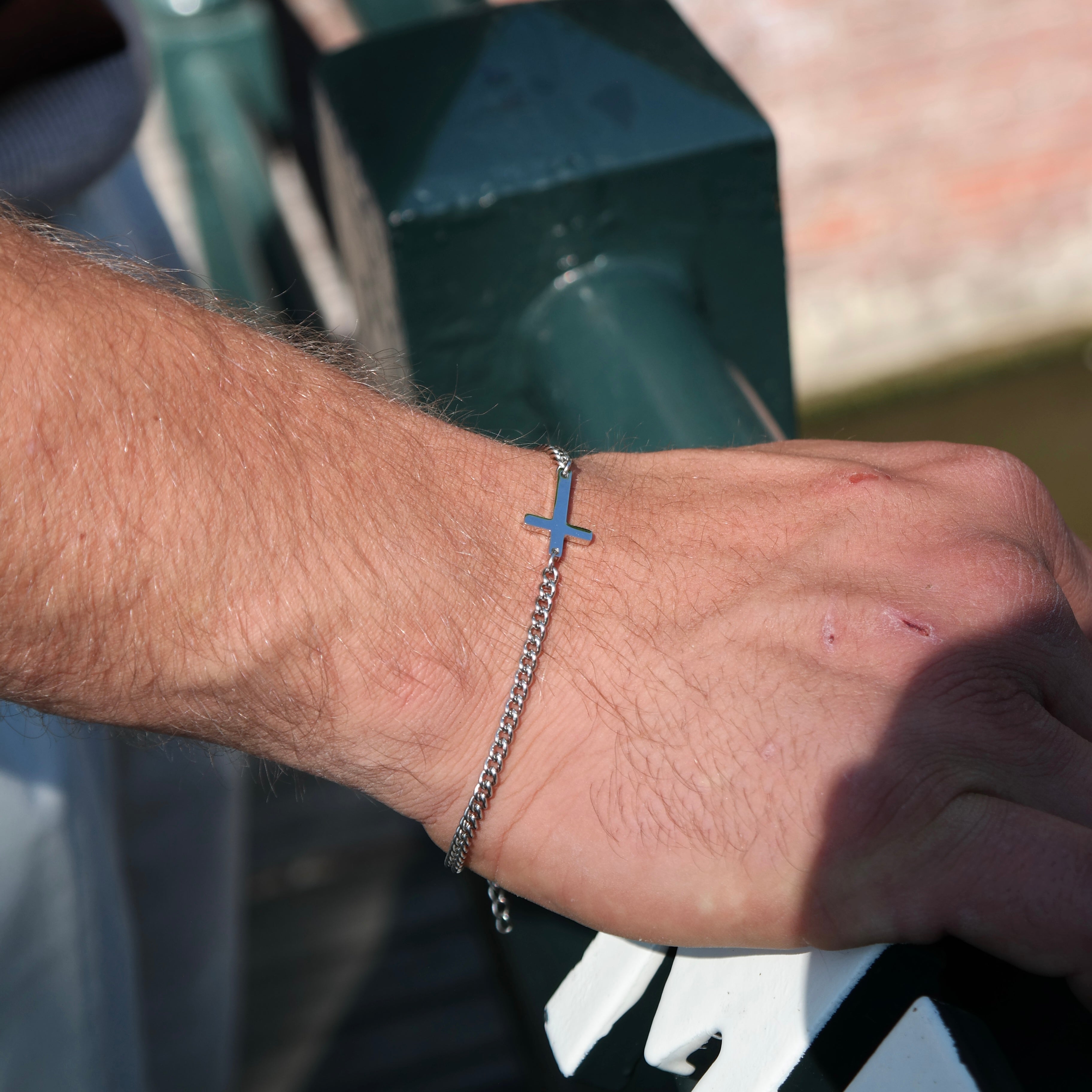 Cross Bracelet 2MM (silver)
