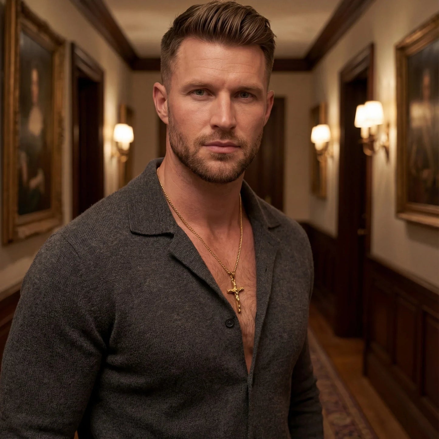 Kleiner Kreuzanhänger (Gold)