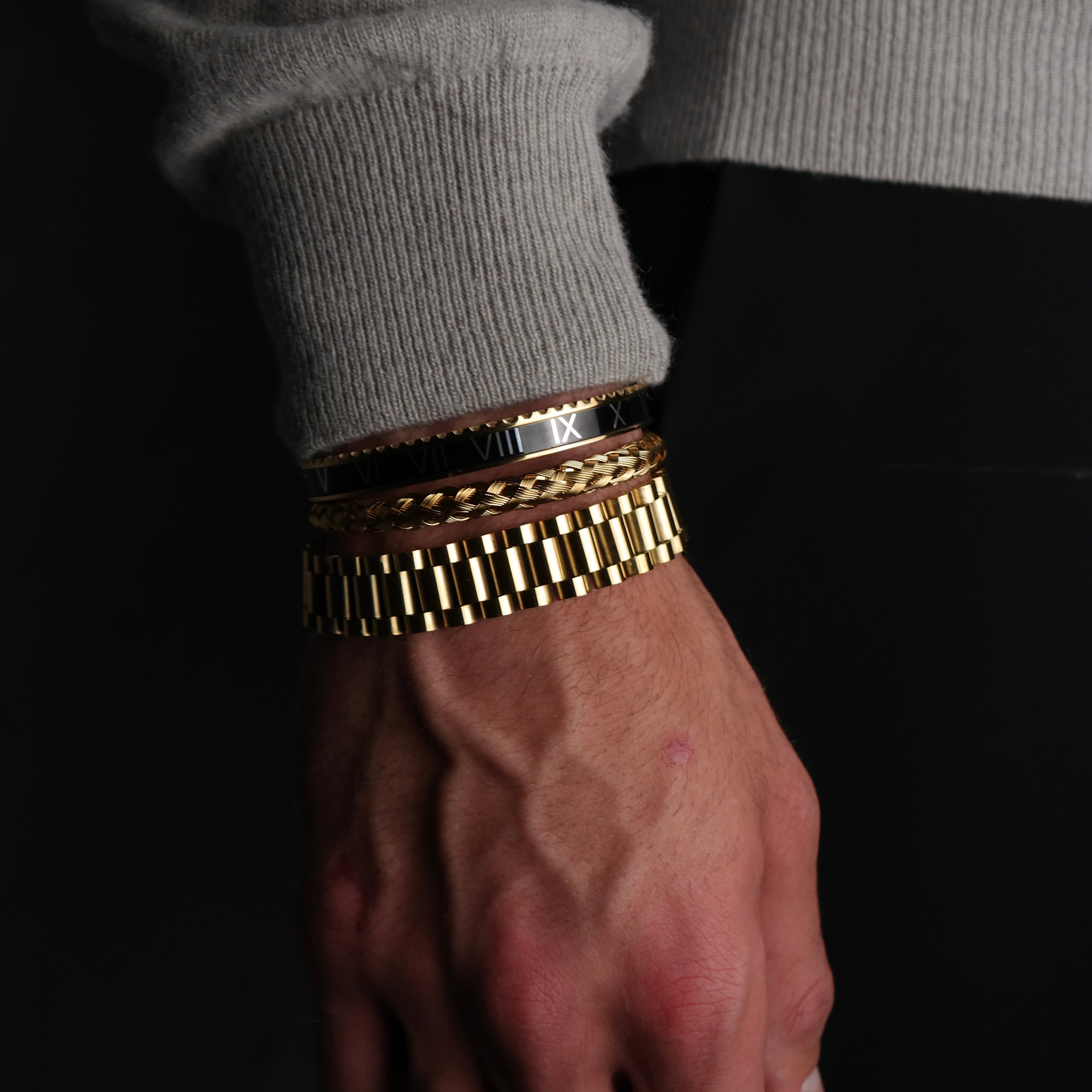 Rolex set black (gold)